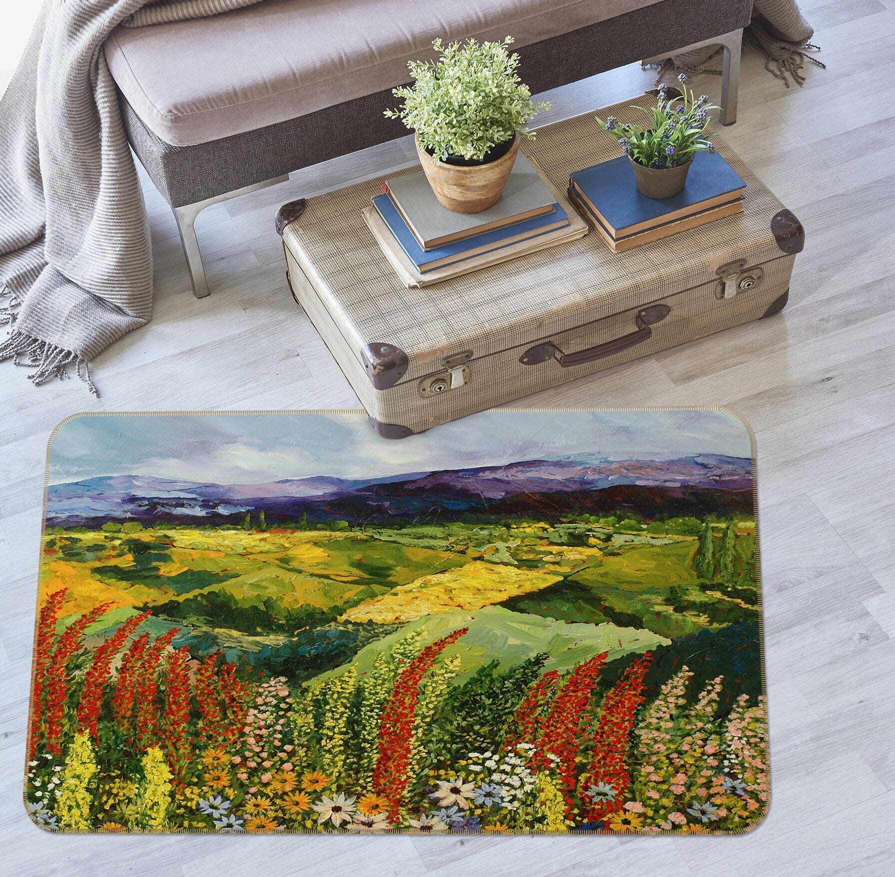 3D Spring Wind Garden 1009 Allan P. Friedlander Rug Non Slip Rug Mat Mat AJ Creativity Home 