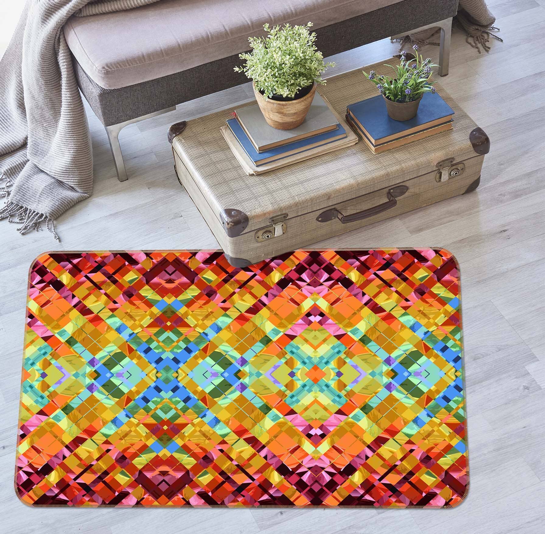 3D Colorful Pattern 1002 Shandra Smith Rug Non Slip Rug Mat Mat AJ Creativity Home 