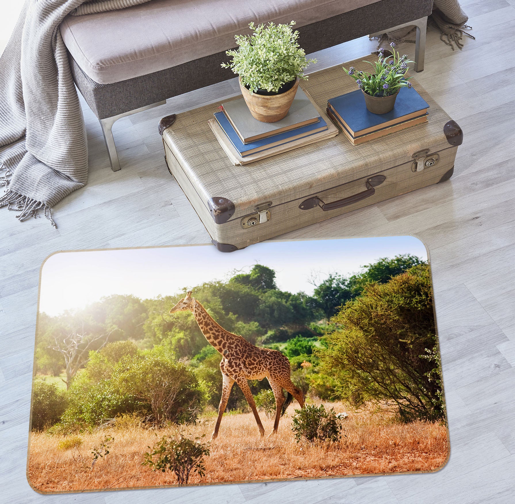 3D Giraffe 34085 Non Slip Rug Mat