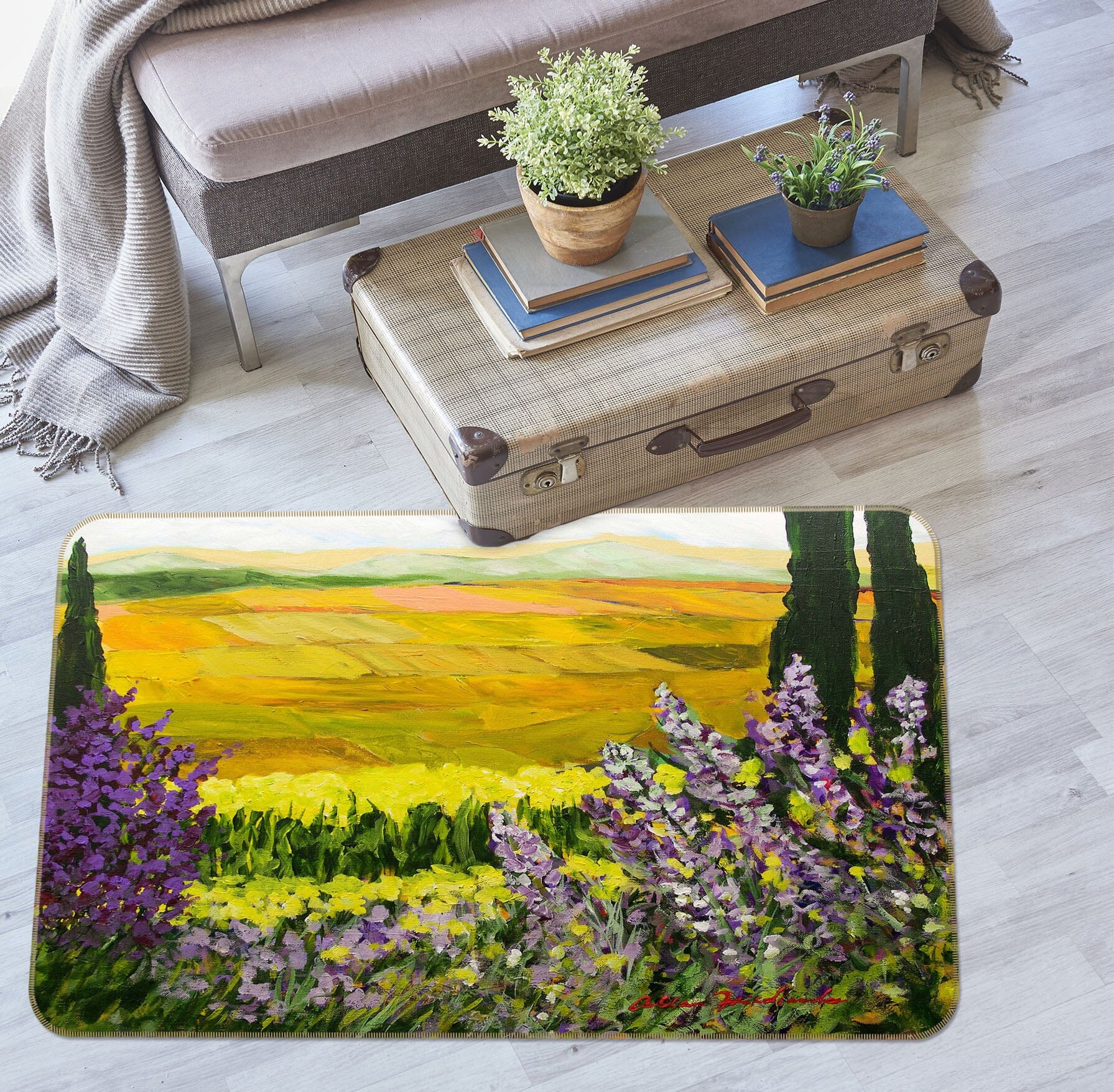 3D Golden Acres 1096 Allan P. Friedlander Rug Non Slip Rug Mat Mat AJ Creativity Home 