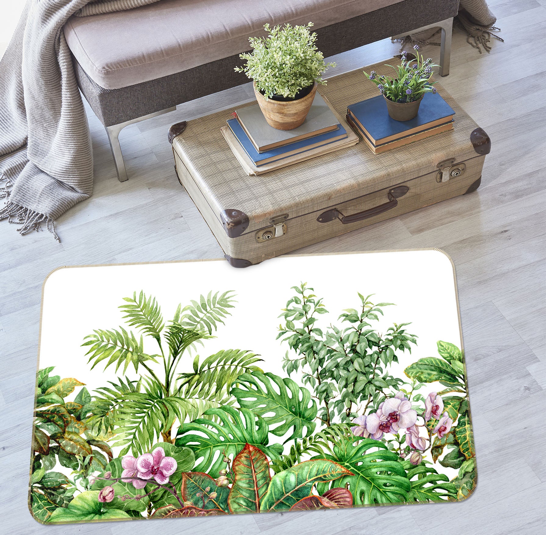 3D Jungle 36080 Non Slip Rug Mat
