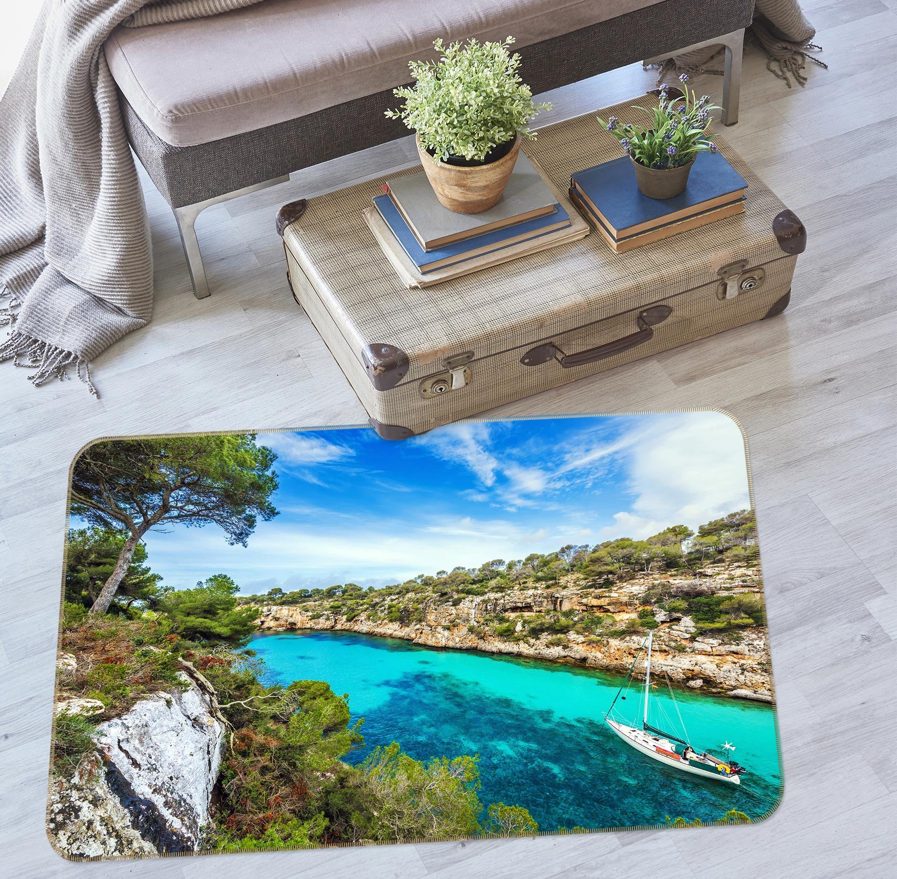 3D Landscape 77009 Non Slip Rug Mat