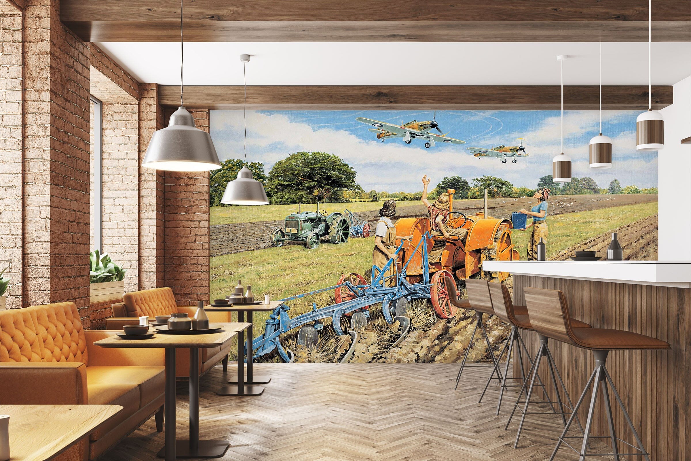 3D Ploughing For Britain 1045 Trevor Mitchell Wall Mural Wall Murals Wallpaper AJ Wallpaper 2 