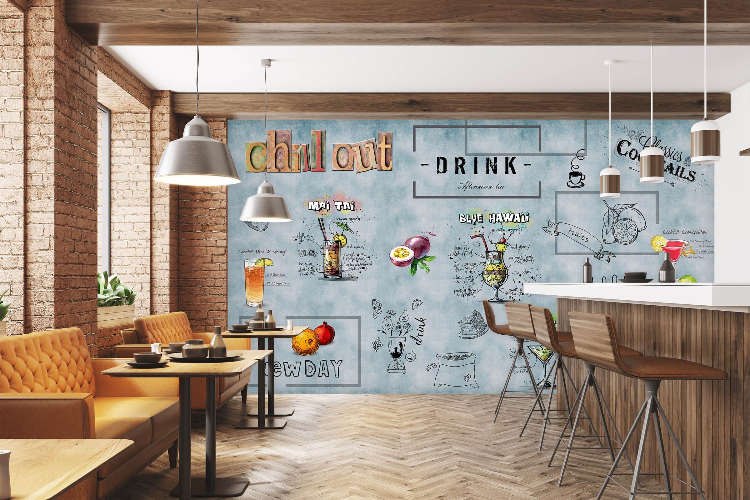 3D Color Juice 3024 Wall Murals Wallpaper AJ Wallpaper 2 