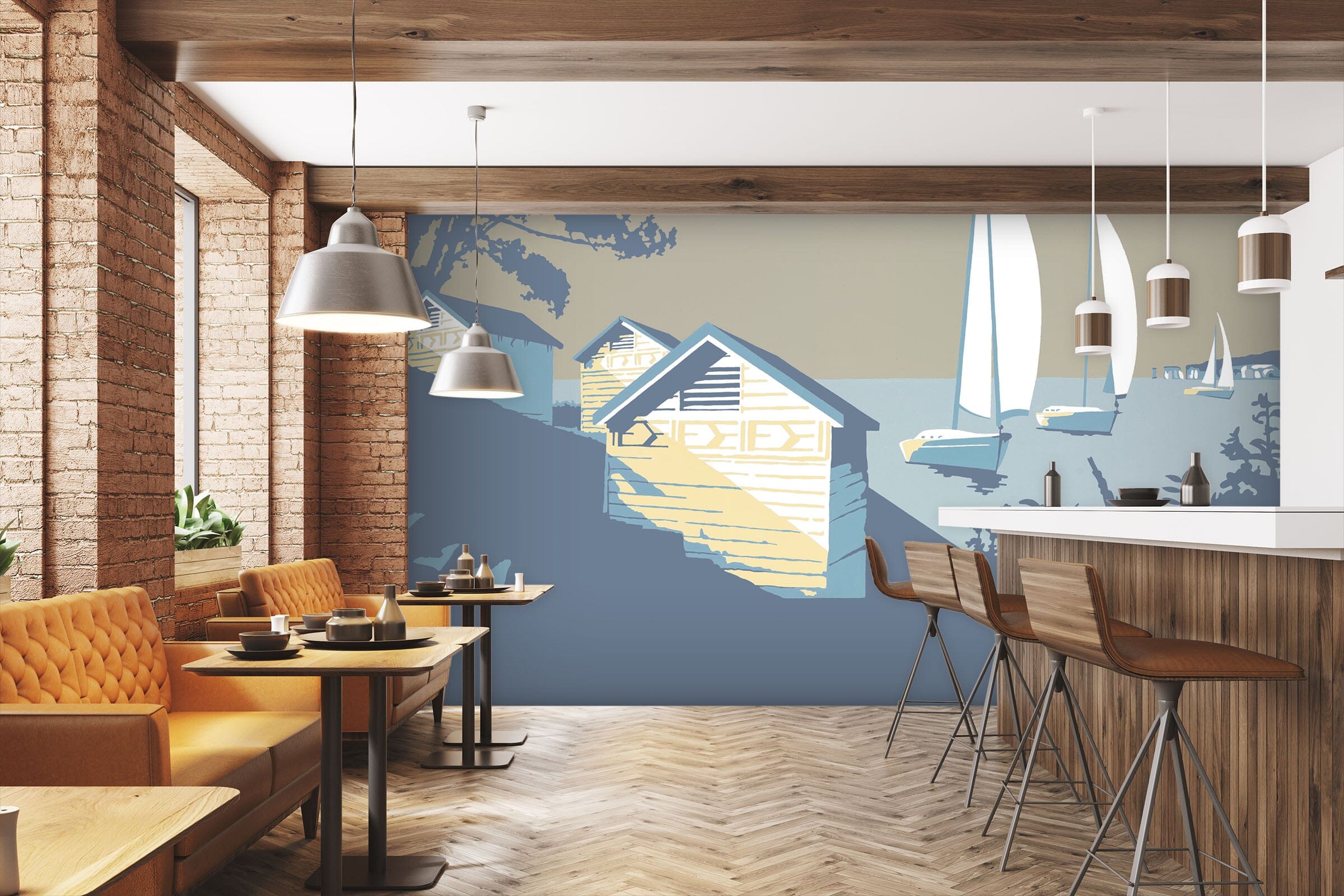 3D Sandbanks And The Purbecks 1050 Steve Read Wall Mural Wall Murals Wallpaper AJ Wallpaper 2 