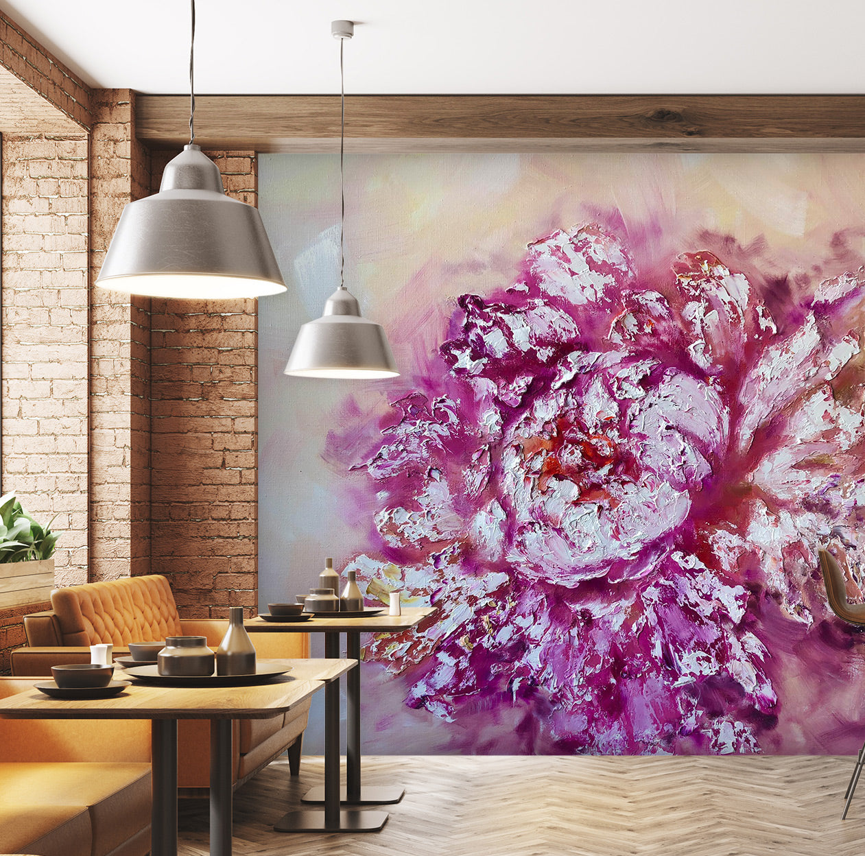 3D Purple Flower 154 Skromova Marina Wall Mural Wall Murals