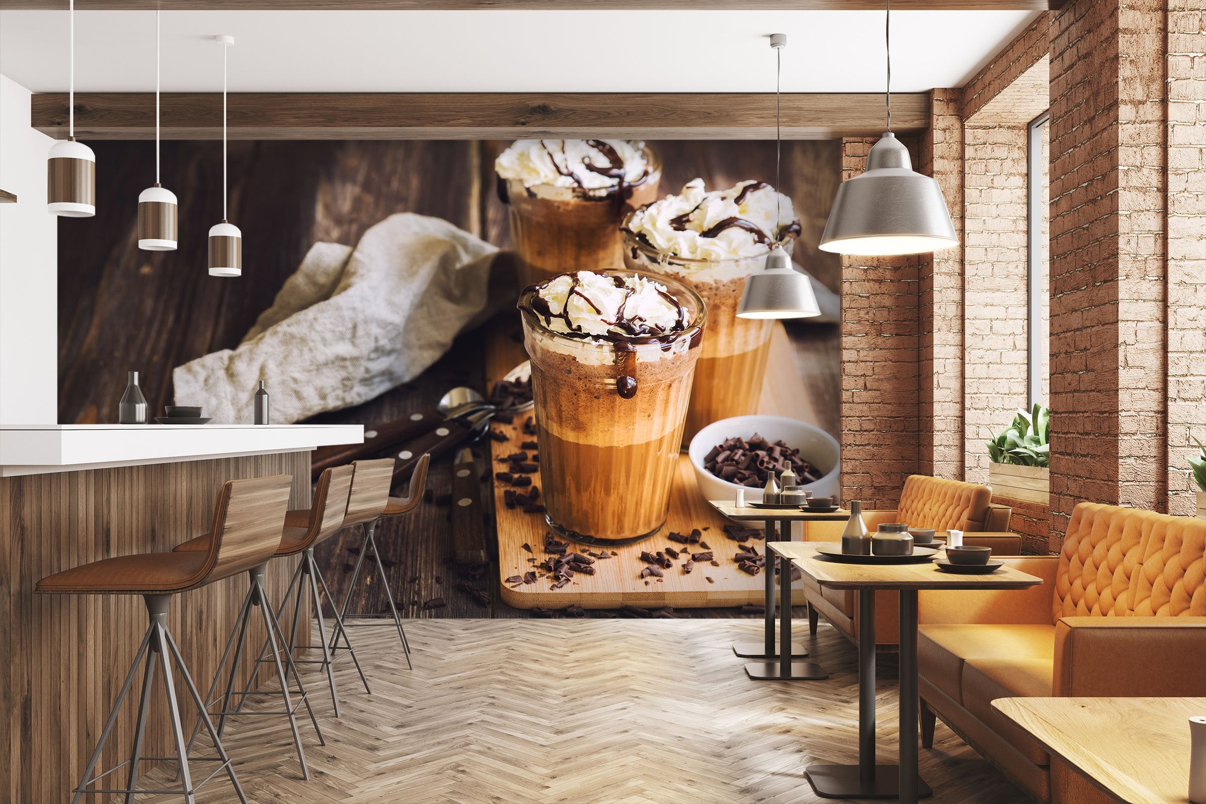 3D Ice Cream Puff 31 Wall Murals Wallpaper AJ Wallpaper 2 