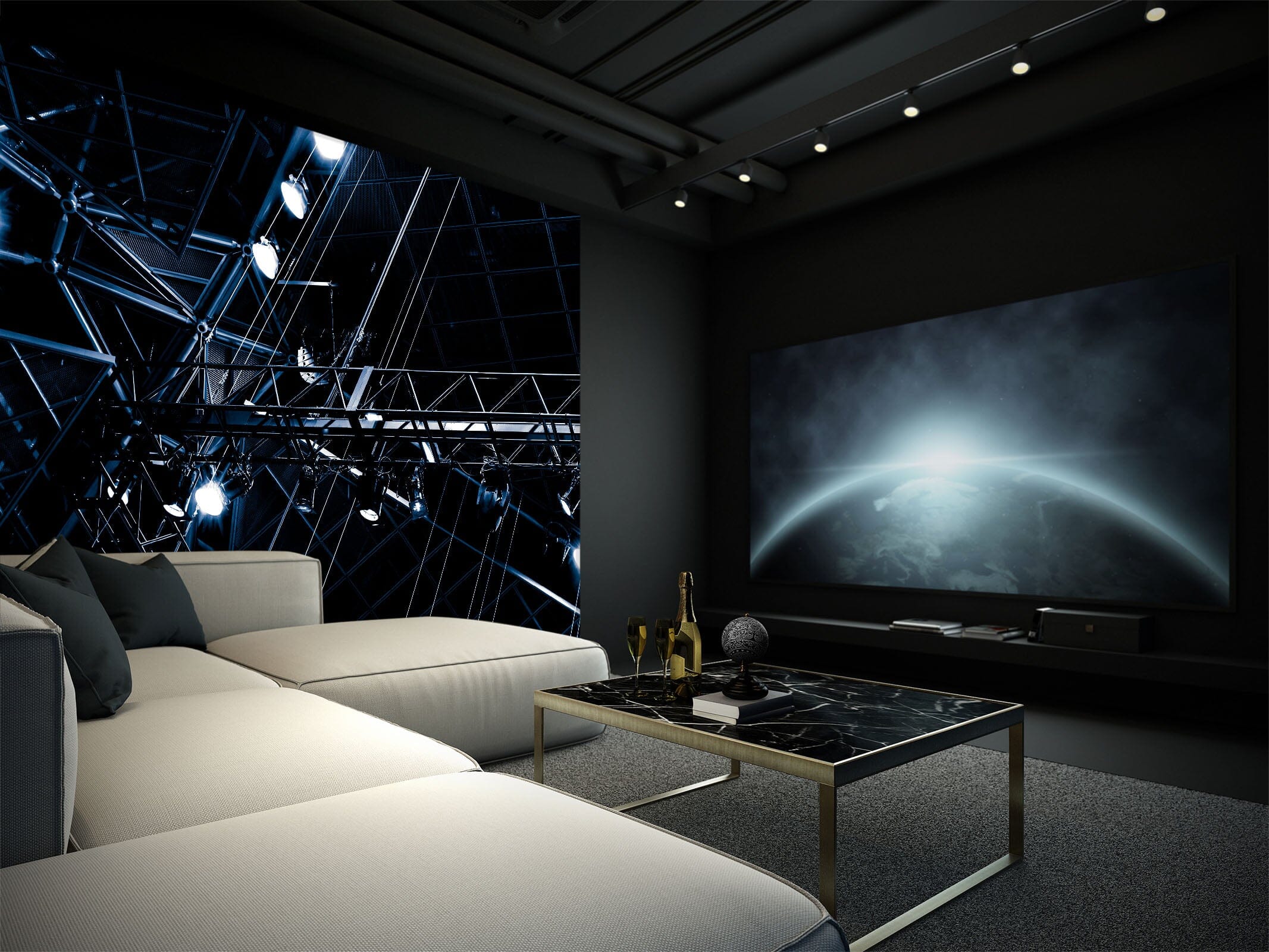 3D Dark City 103 Noirblanc777 Wall Mural Wall Murals Wallpaper AJ Wallpaper 2 