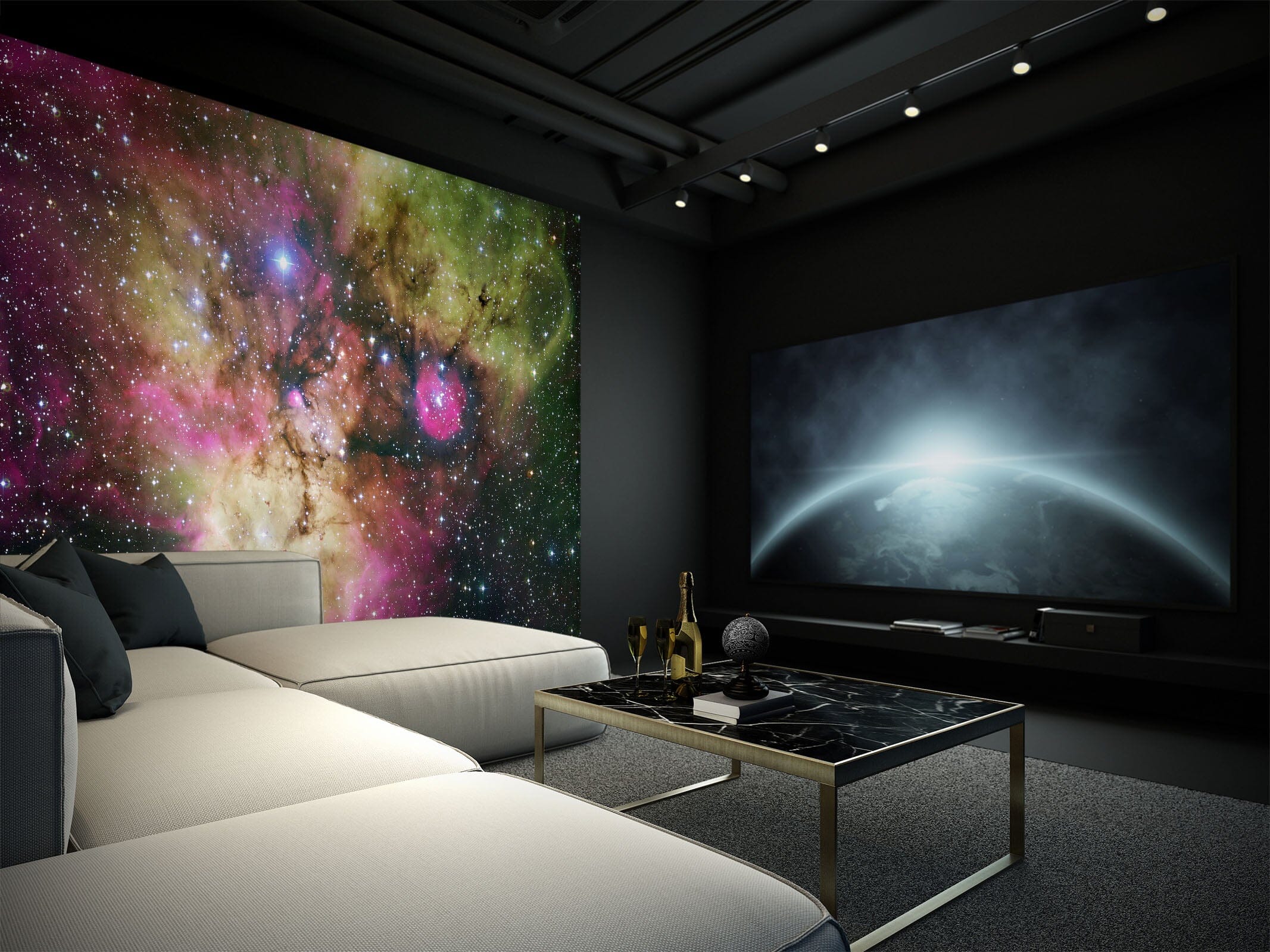 3D Purple Starry Sky 143 Wall Murals Wallpaper AJ Wallpaper 2 