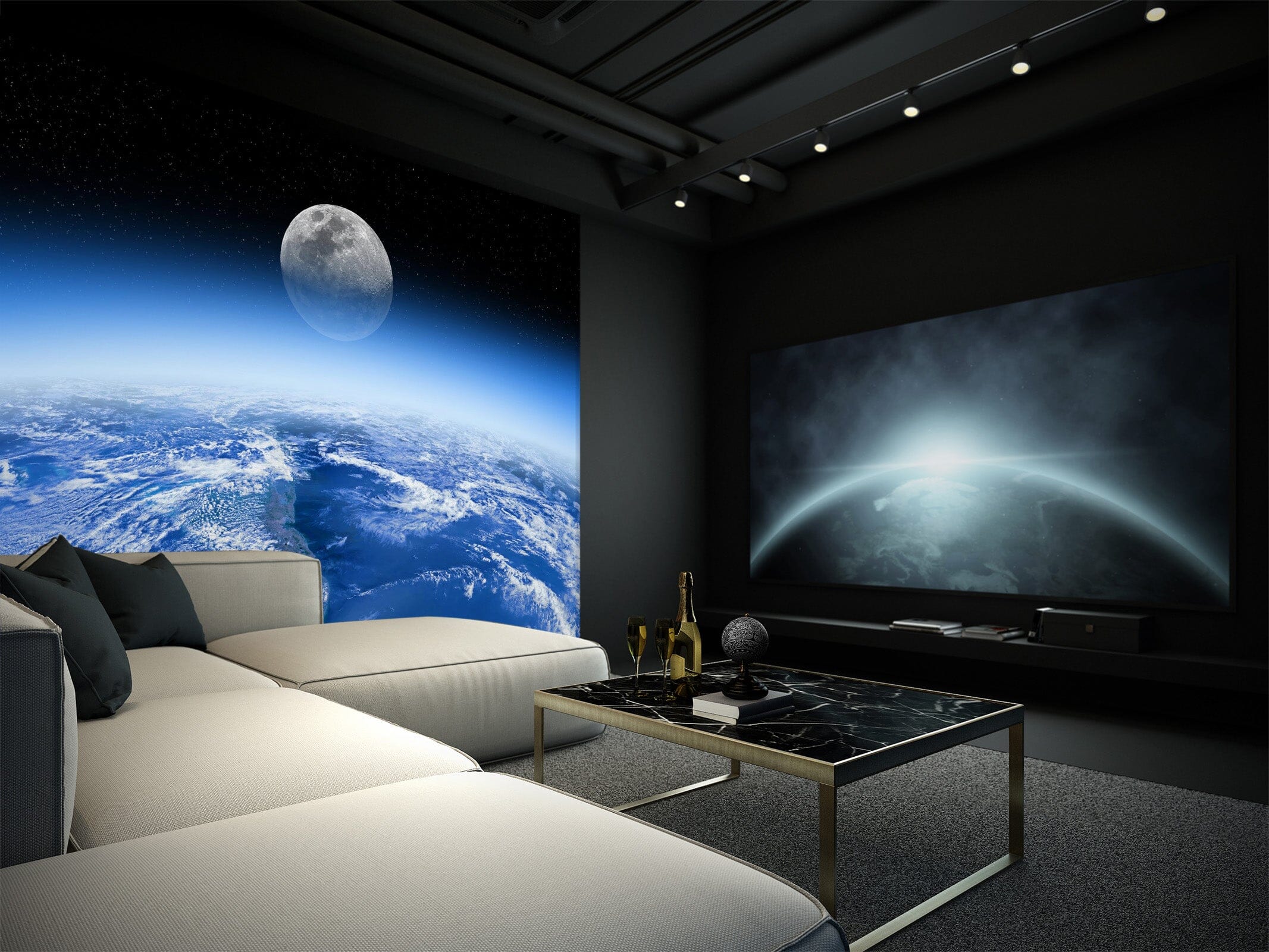 3D Blue Atmosphere 1409 Wall Murals Wallpaper AJ Wallpaper 2 