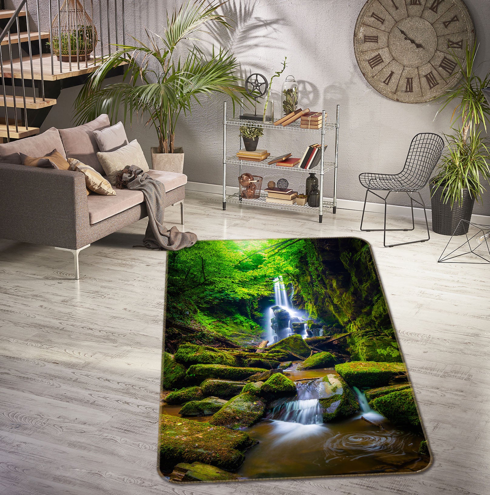 3D Waterfall 26060 Non Slip Rug Mat