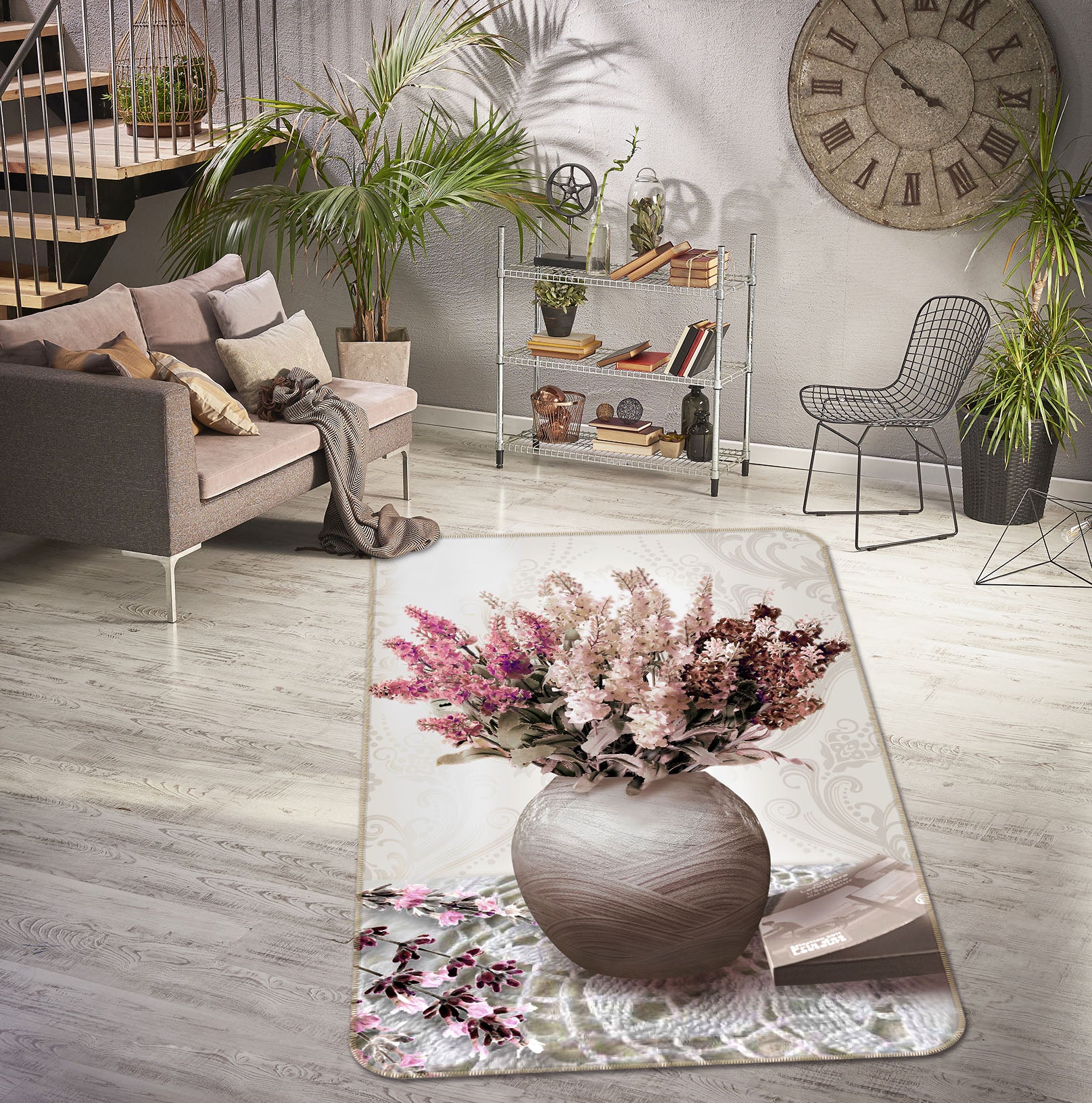 3D Vase 33241 Non Slip Rug Mat