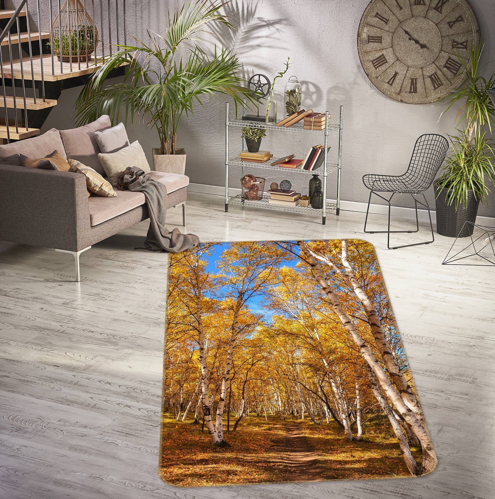 3D Forest 27084 Non Slip Rug Mat