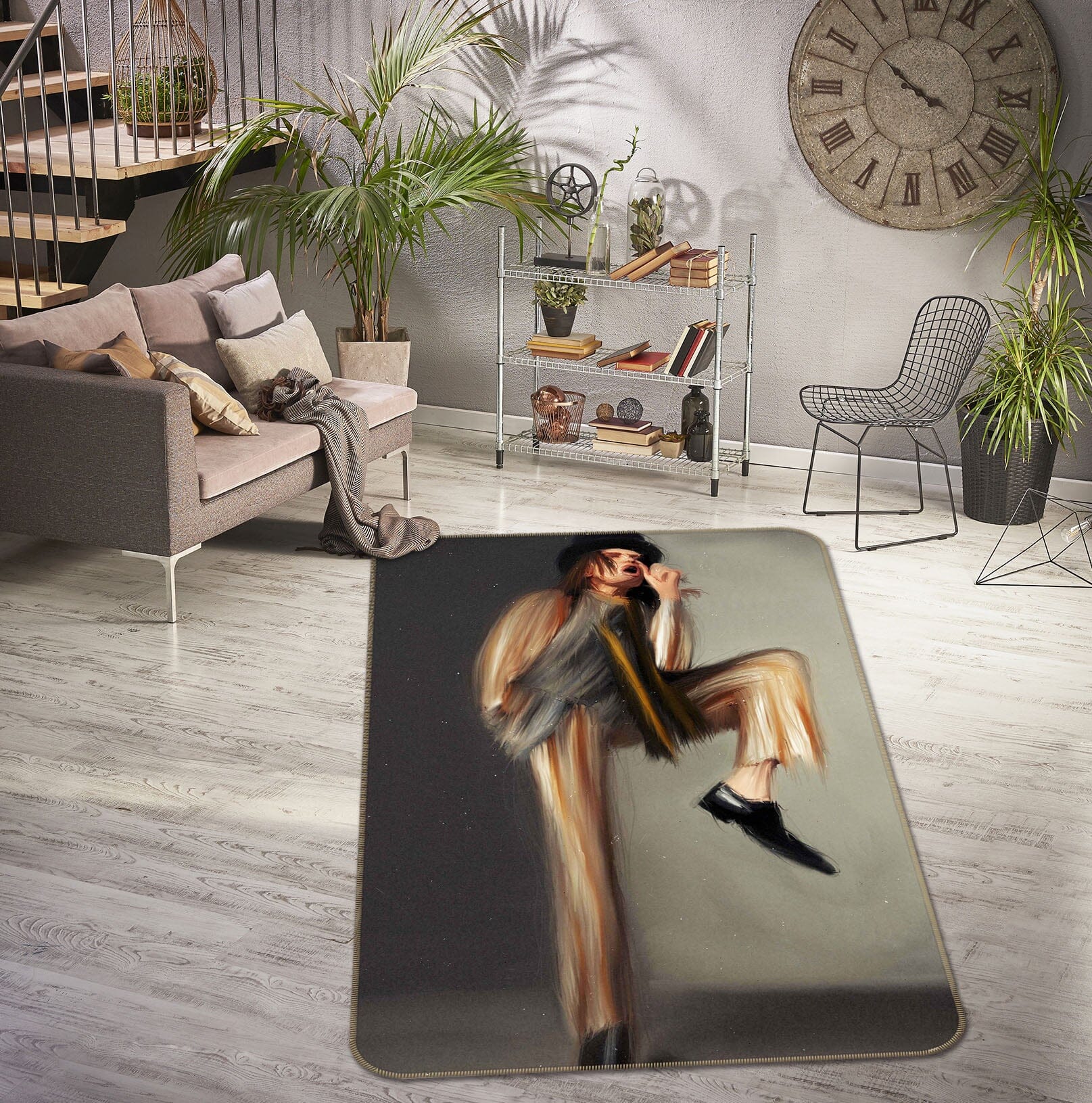 3D Mad Hatter 1010 Marco Cavazzana Rug Non Slip Rug Mat Mat AJ Creativity Home 