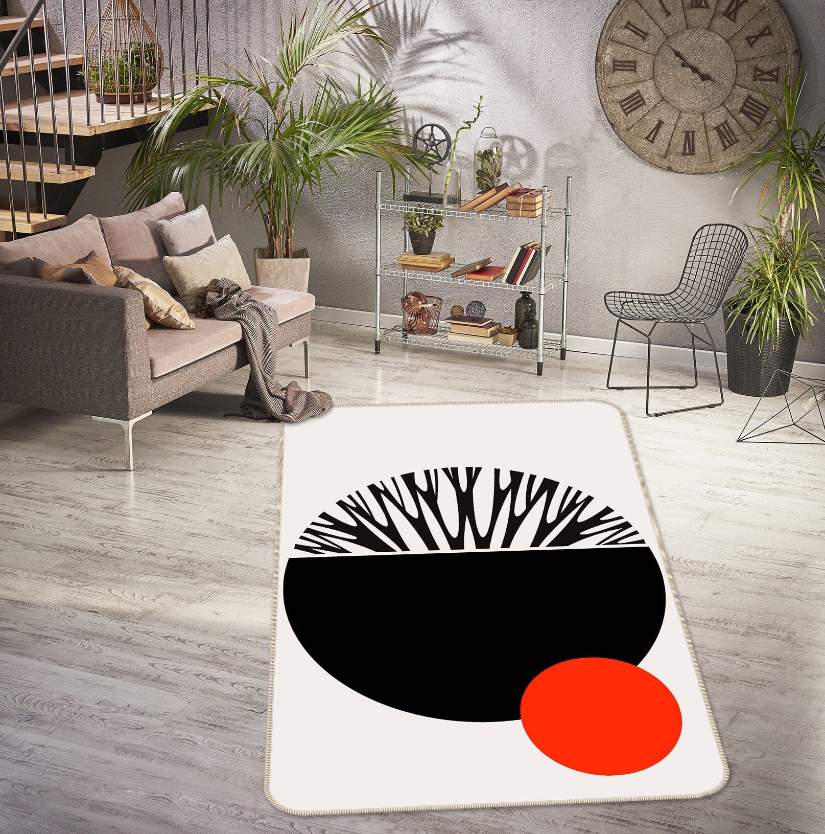 3D Black Graphics 1009 Boris Draschoff Rug Non Slip Rug Mat Mat AJ Creativity Home 