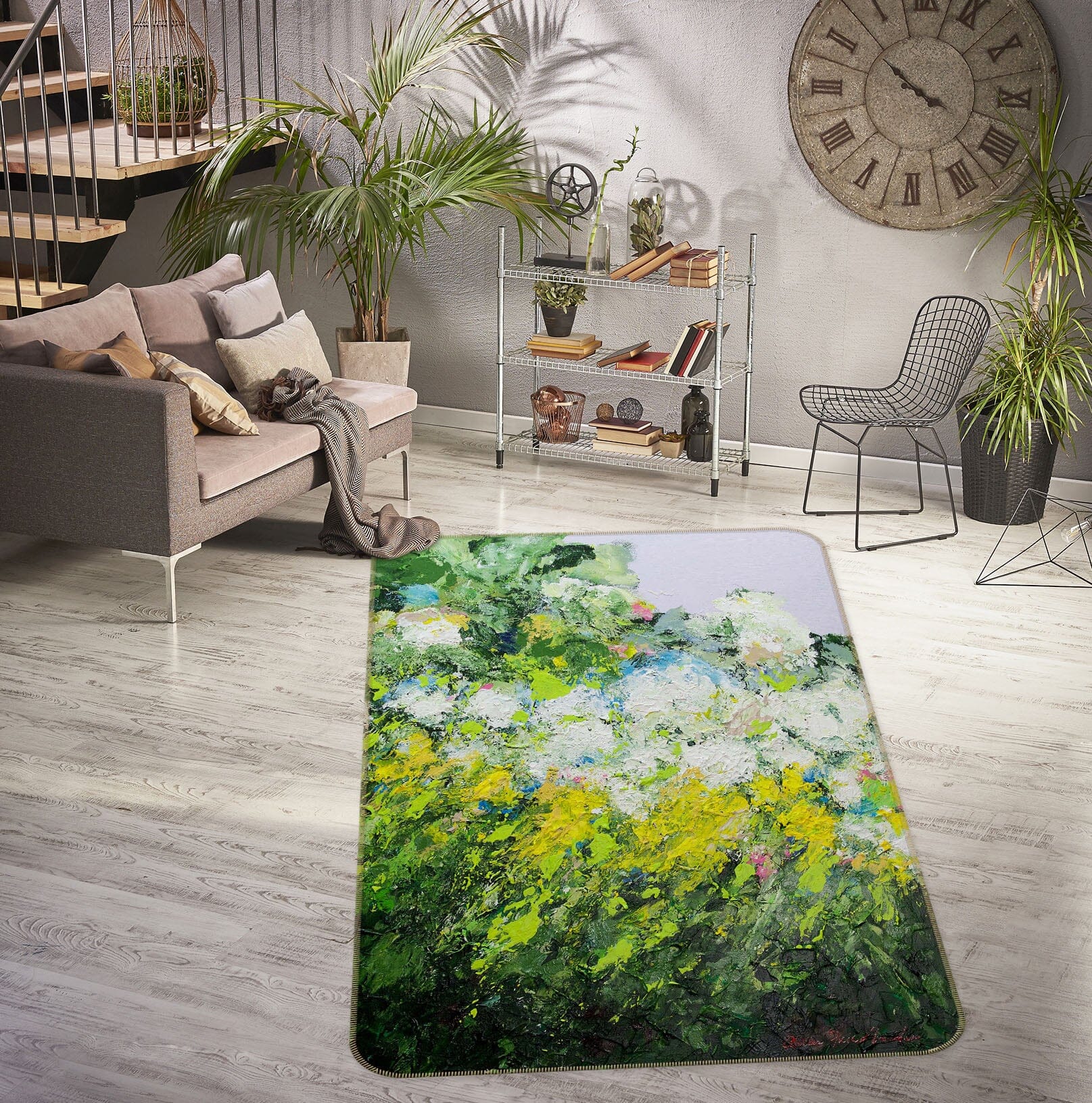 3D Wildflowers Bloom 3026 Allan P. Friedlander Rug Non Slip Rug Mat Mat AJ Creativity Home 