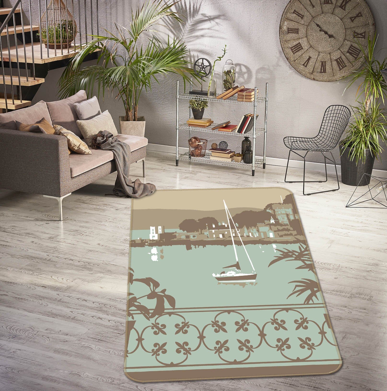 3D Sandbanks Balcony 1140 Steve Read Rug Non Slip Rug Mat Mat AJ Creativity Home 
