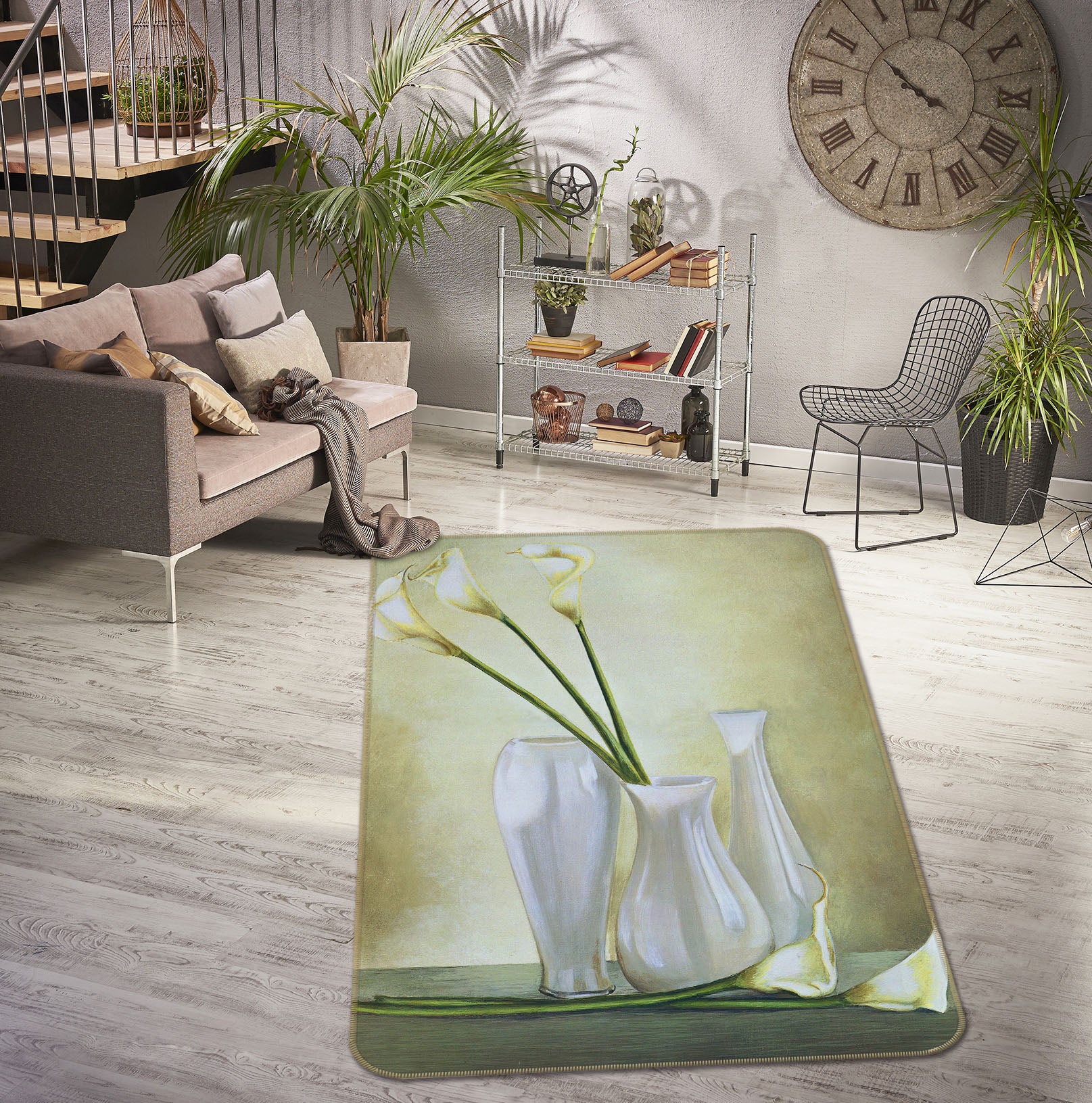 3D Vase 32168 Non Slip Rug Mat