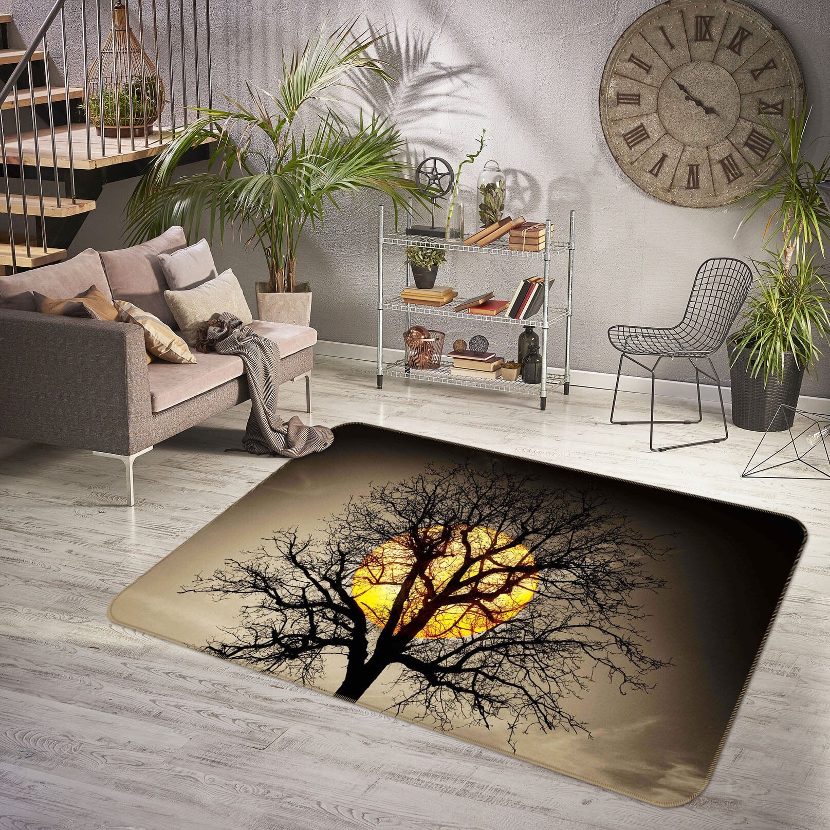 3D Dead Tree 1154 Marco Carmassi Rug Non Slip Rug Mat Mat AJ Creativity Home 