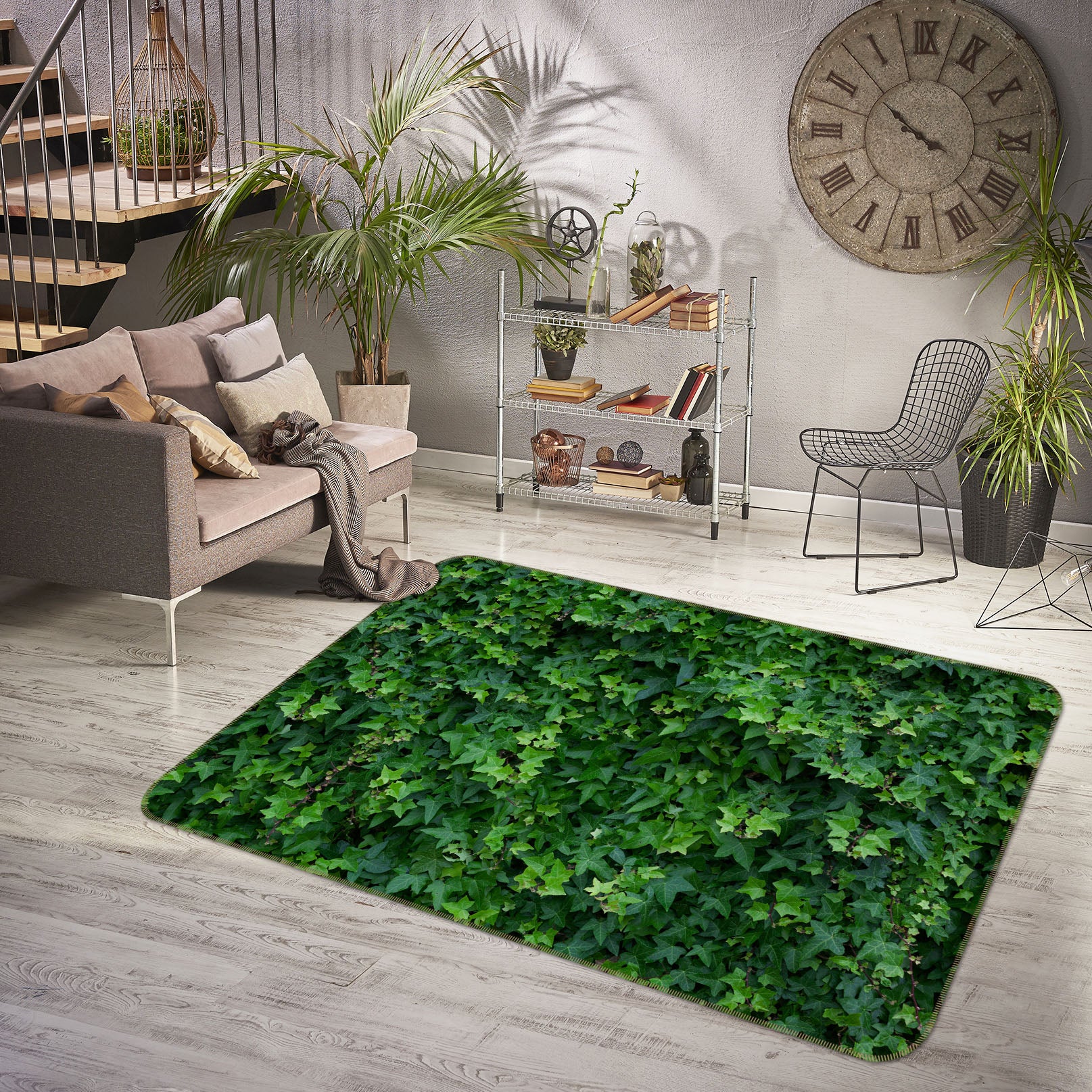 3D Leaves 36047 Non Slip Rug Mat