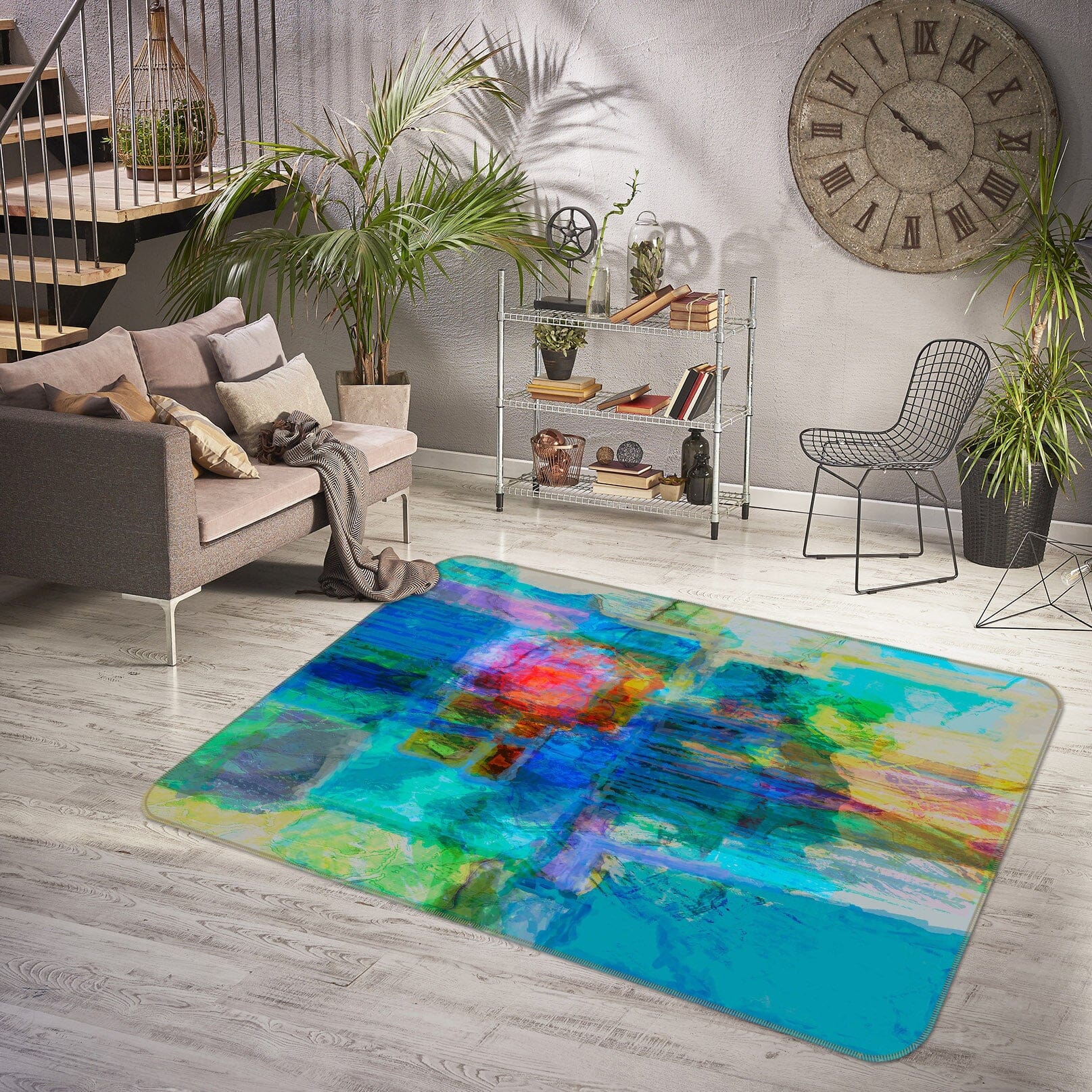 3D Lake Shimmer 110 Michael Tienhaara Rug Non Slip Rug Mat Mat AJ Creativity Home 