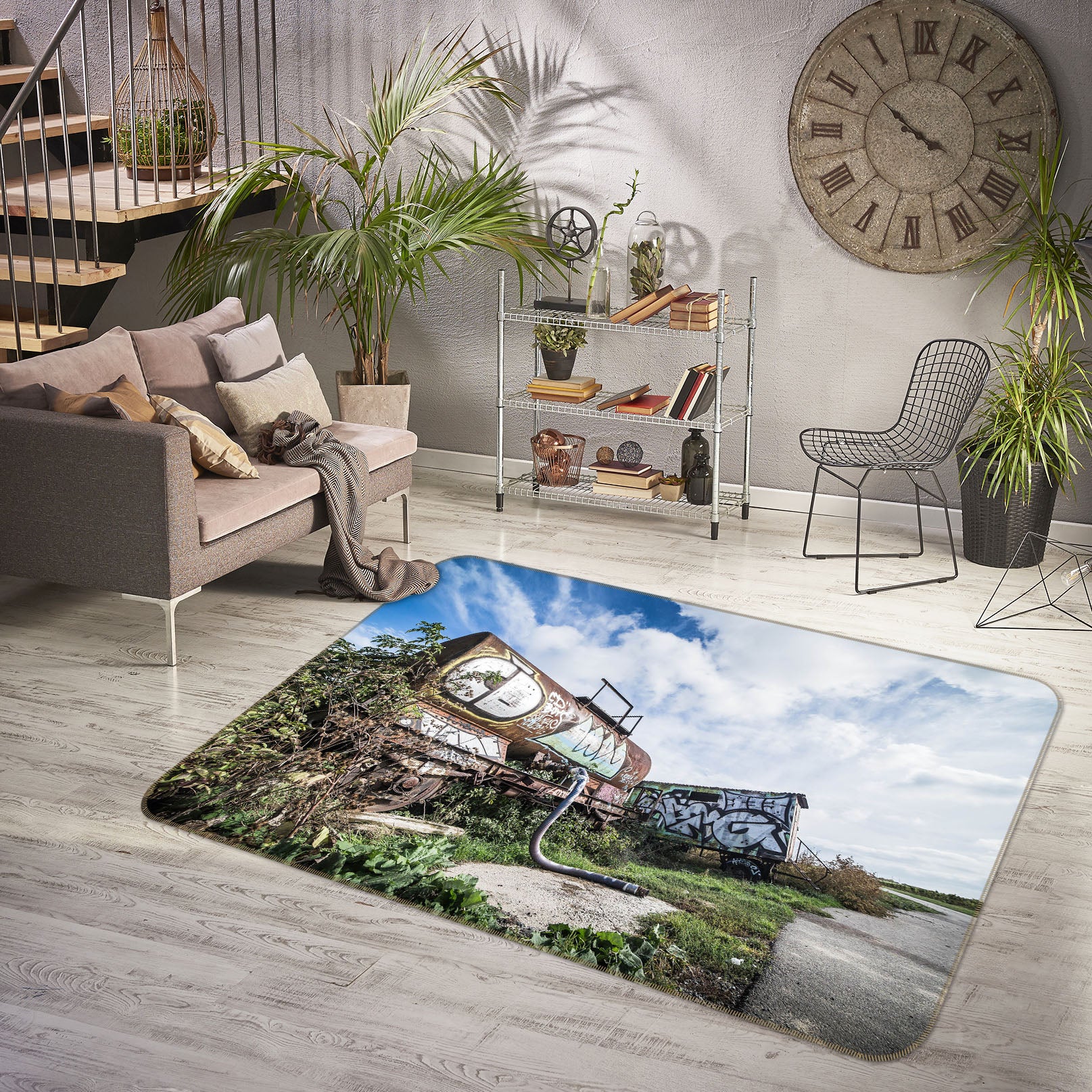 3D Scrap Car 42067 Vehicle Non Slip Rug Mat