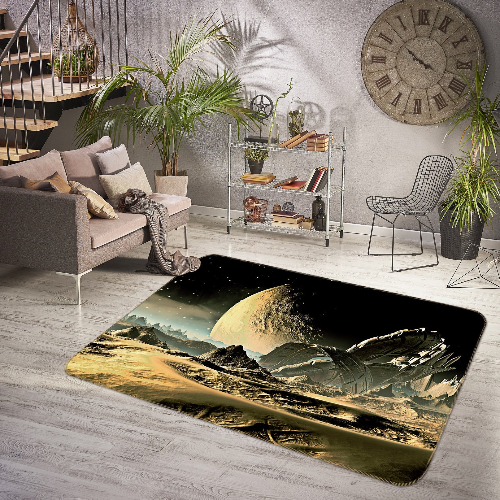 3D Planet 34198 Non Slip Rug Mat