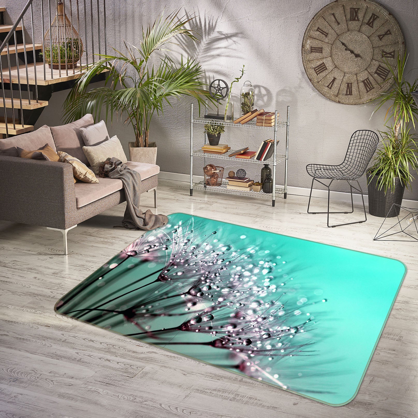 3D Drops Of Water 30213 Non Slip Rug Mat