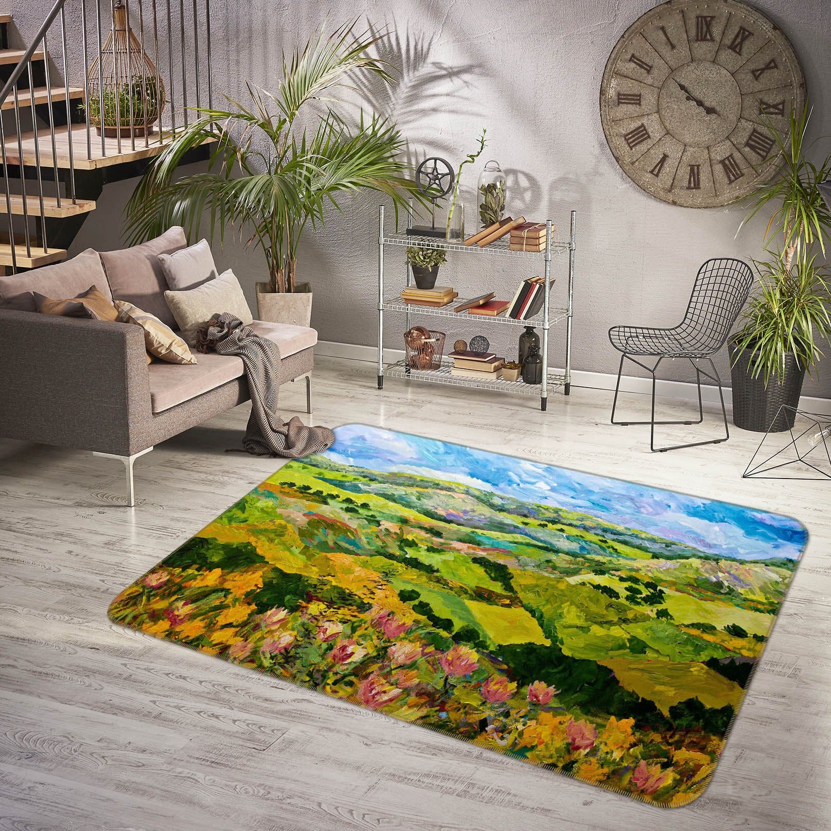 3D Green Field 1004 Allan P. Friedlander Rug Non Slip Rug Mat Mat AJ Creativity Home 