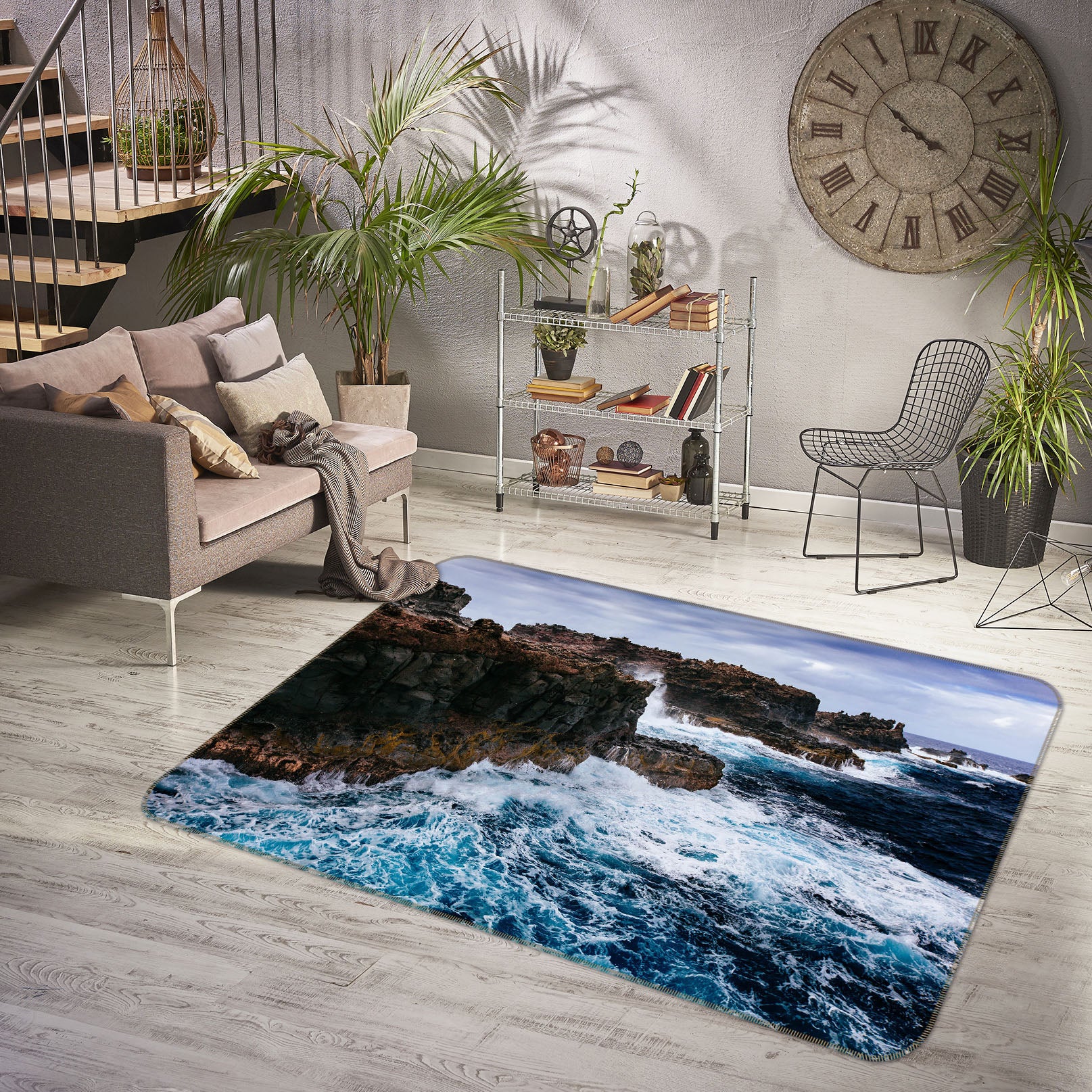 3D Sea Stone 35181 Non Slip Rug Mat