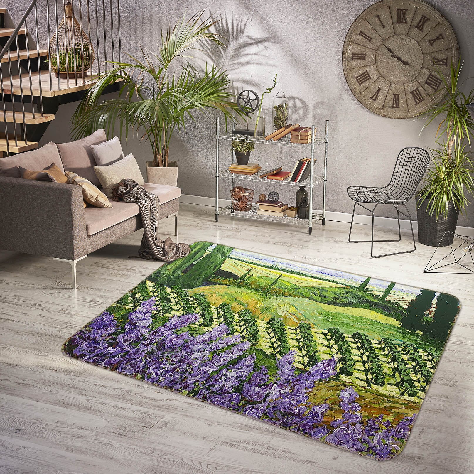 3D Chinaberry Hill 1017 Allan P. Friedlander Rug Non Slip Rug Mat Mat AJ Creativity Home 