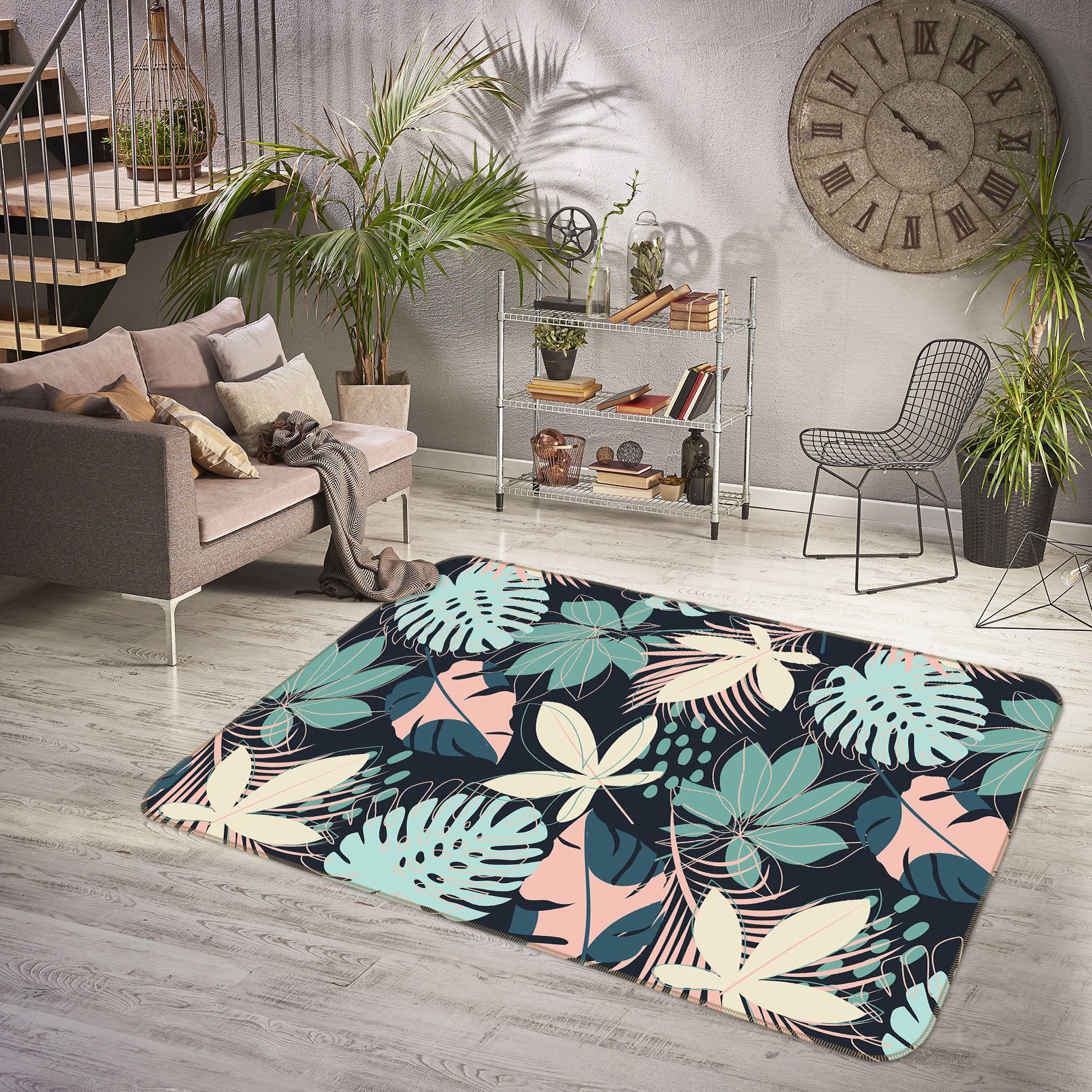 3D Leaves 31043 Non Slip Rug Mat