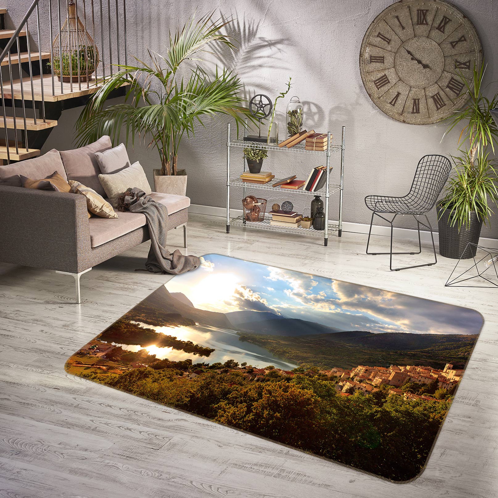 3D Mountains 75228 Non Slip Rug Mat