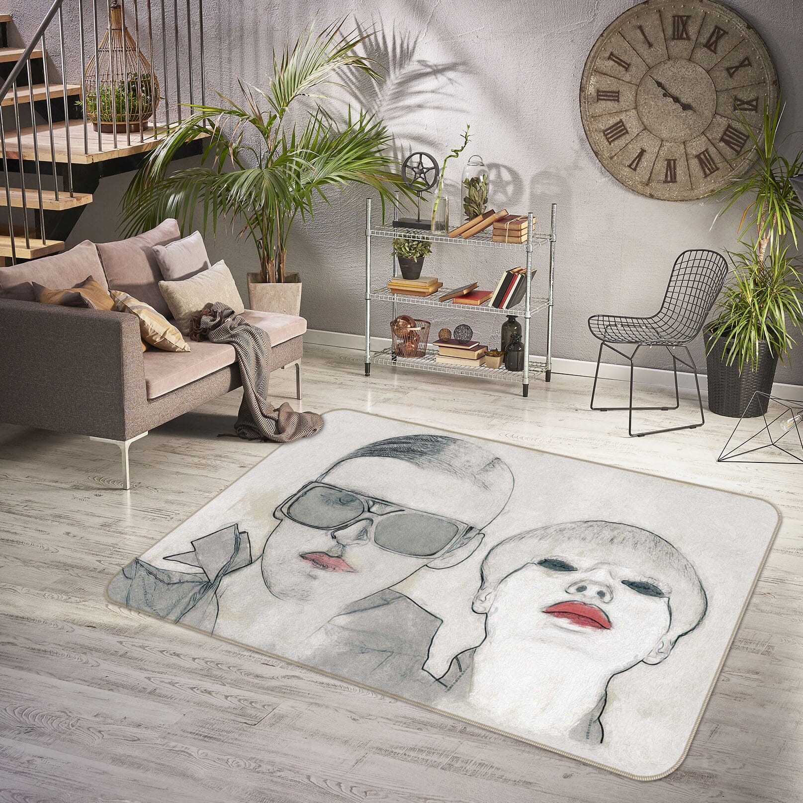 3D Fashion Elite 2004 Marco Cavazzana Rug Non Slip Rug Mat Mat AJ Creativity Home 