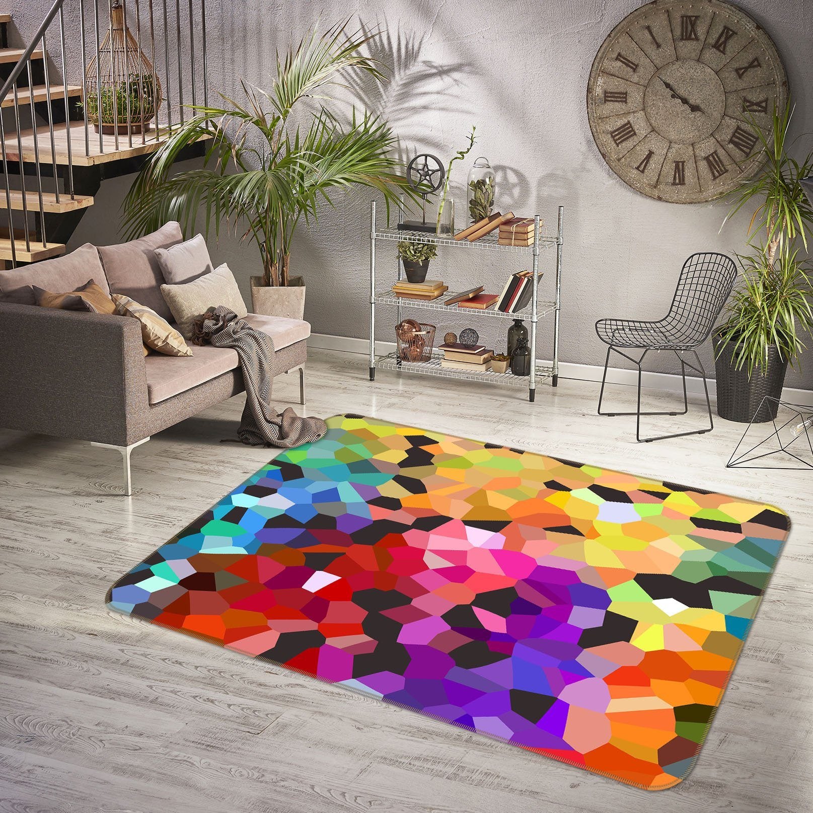 3D Bright Colors 1003 Shandra Smith Rug Non Slip Rug Mat Mat AJ Creativity Home 