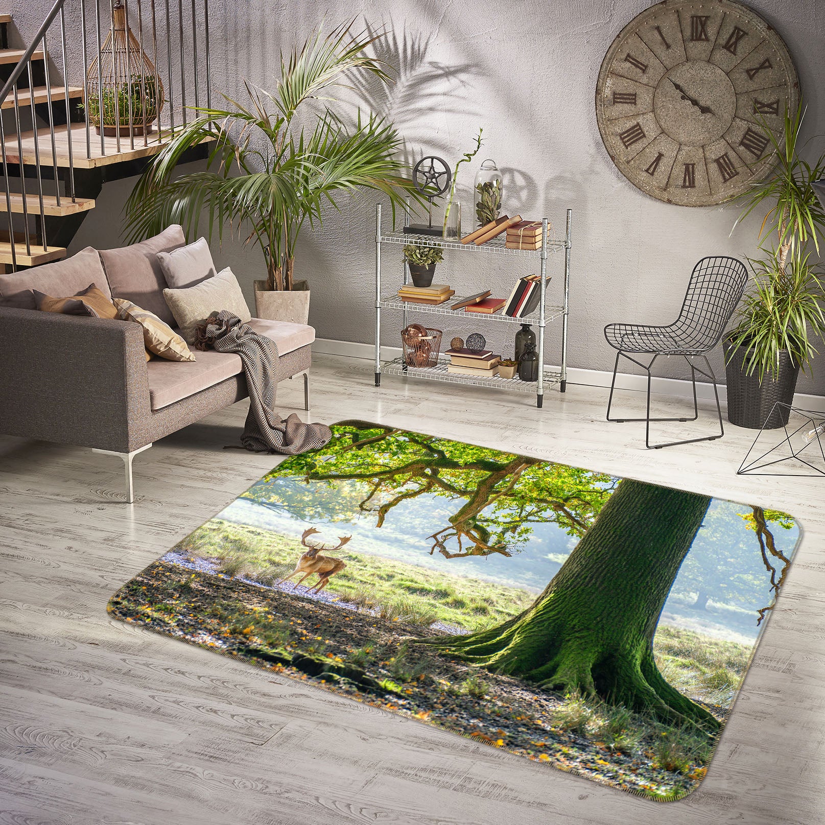 3D Trees 83280 Assaf Frank Rug Non Slip Rug Mat