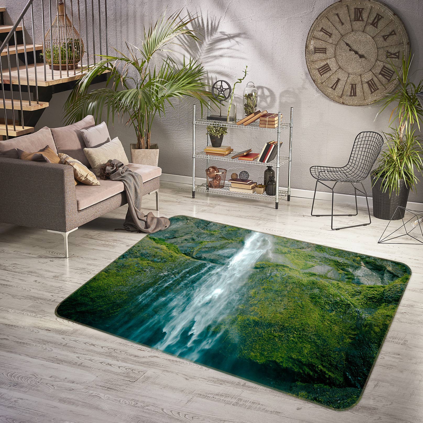 3D Waterfall 75233 Non Slip Rug Mat