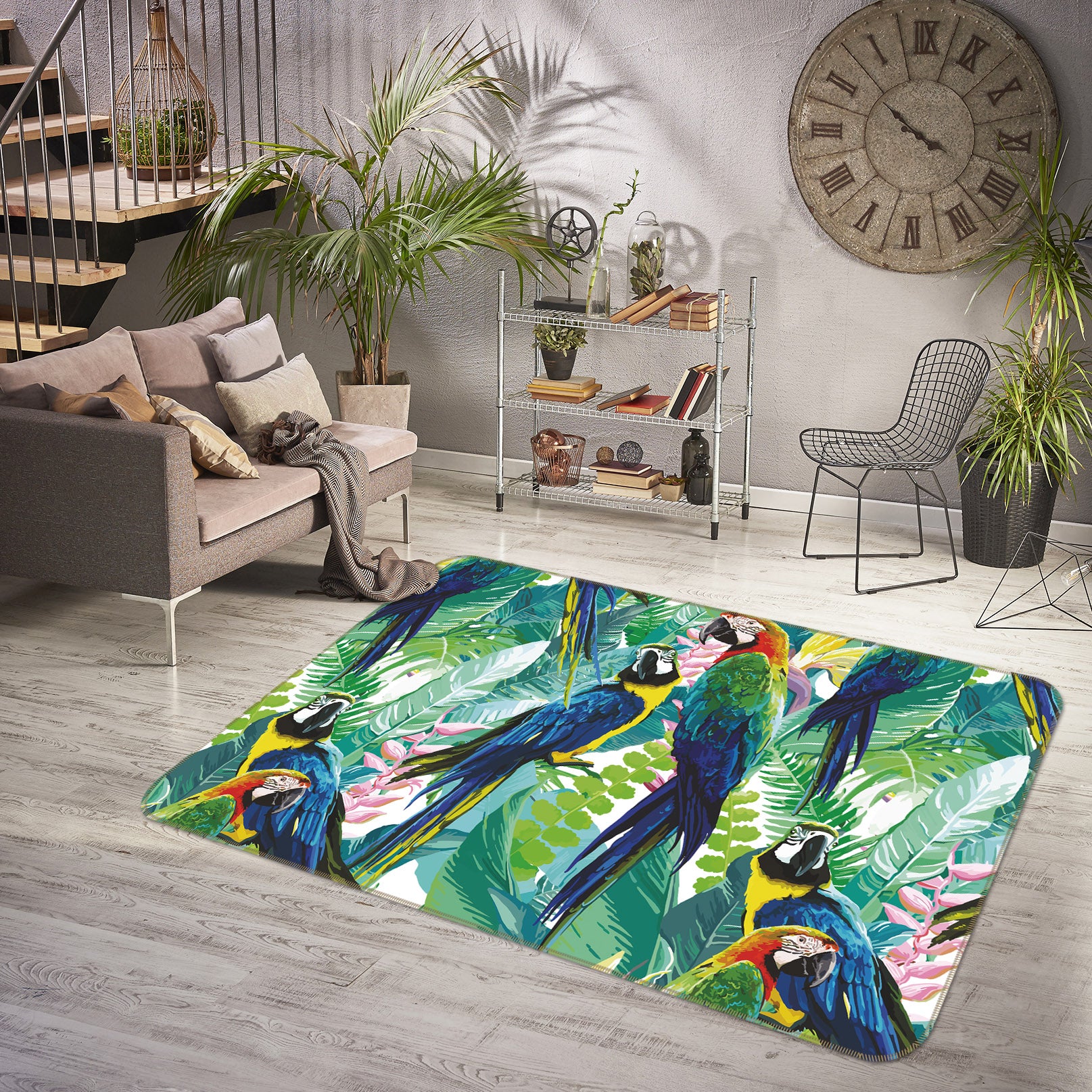 3D Parrot 35032 Non Slip Rug Mat