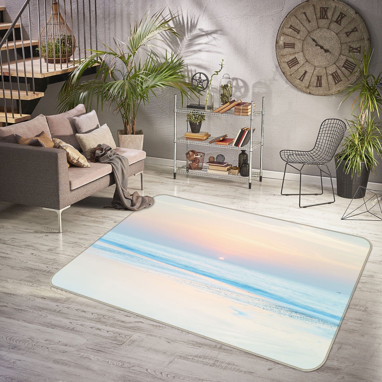 3D Blue Sea 3019 Assaf Frank Rug Non Slip Rug Mat Mat AJ Creativity Home 