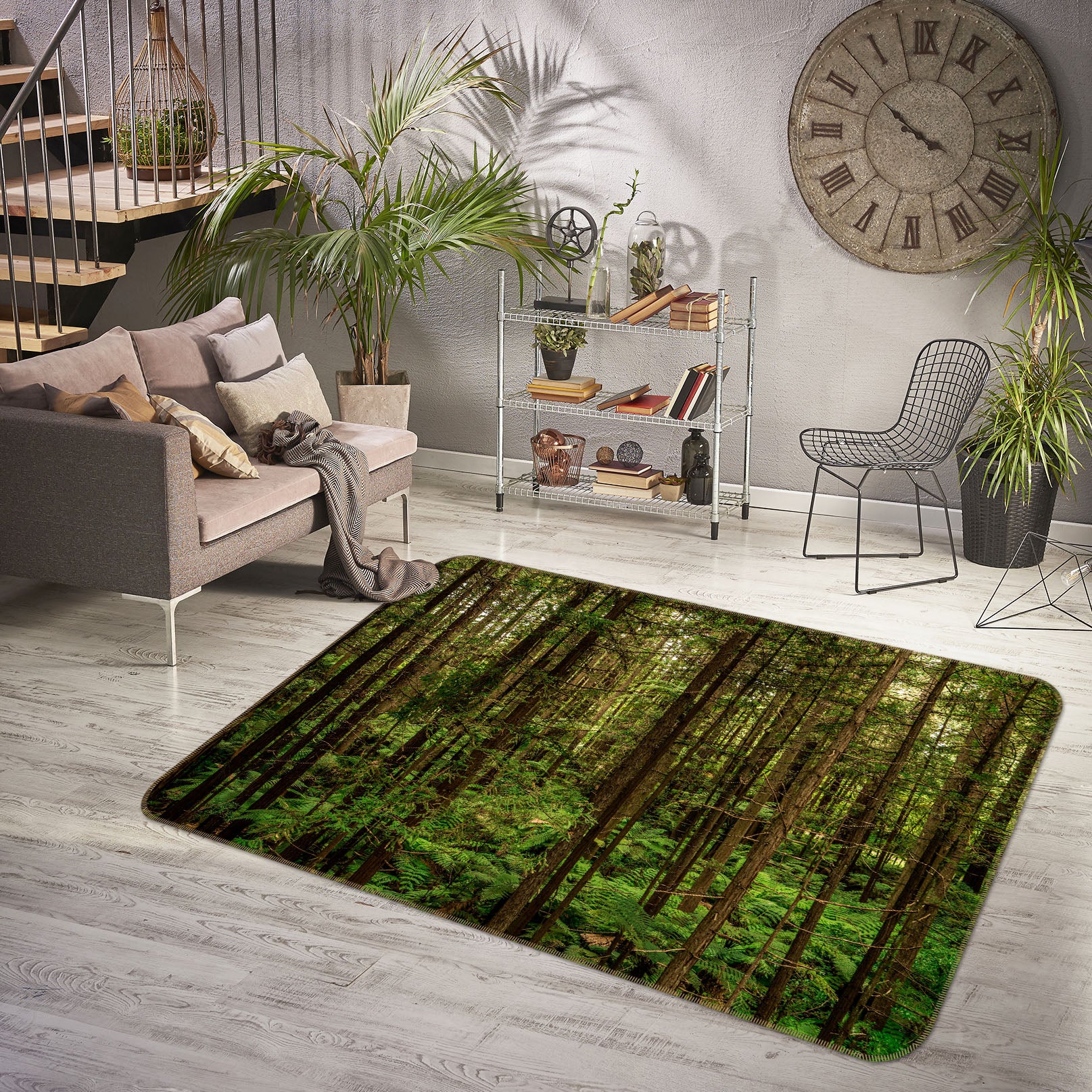 3D Forest 29182 Non Slip Rug Mat
