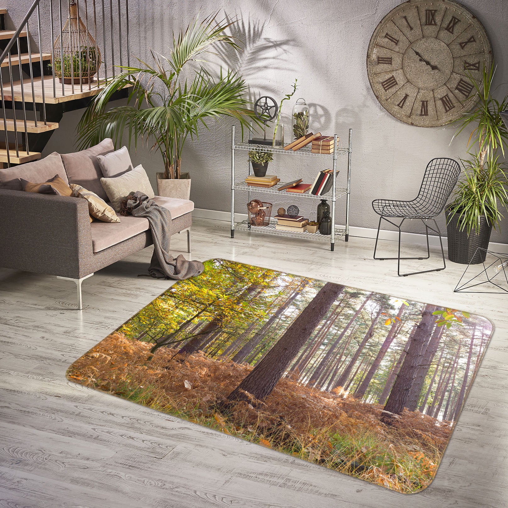 3D Forest 83261 Assaf Frank Rug Non Slip Rug Mat