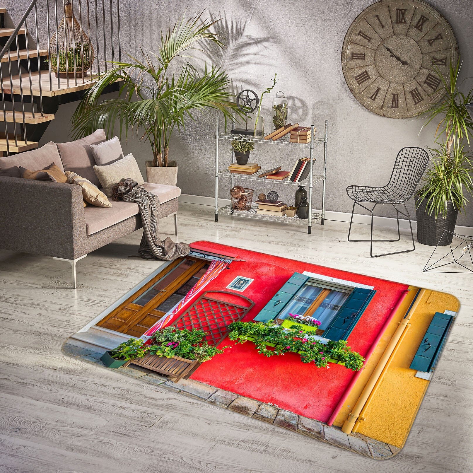 3D Red Wall 1189 Marco Carmassi Rug Non Slip Rug Mat Mat AJ Creativity Home 
