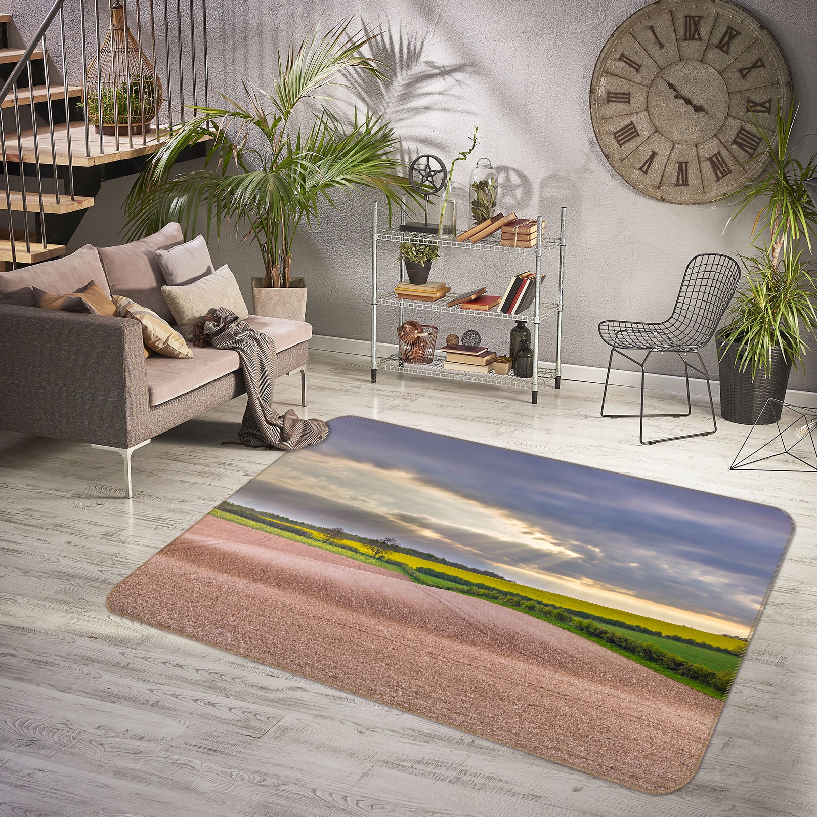 3D Field 83273 Assaf Frank Rug Non Slip Rug Mat