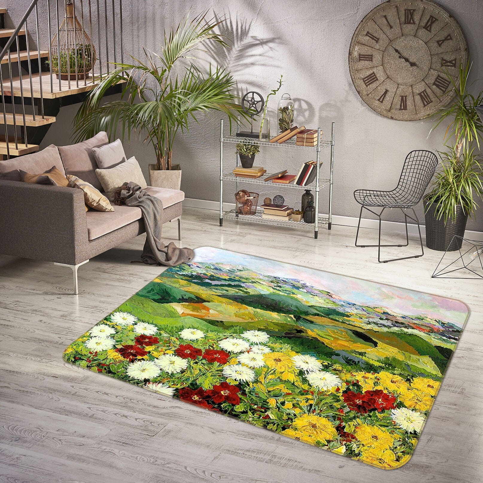 3D Beautiful Flowers 1016 Allan P. Friedlander Rug Non Slip Rug Mat Mat AJ Creativity Home 