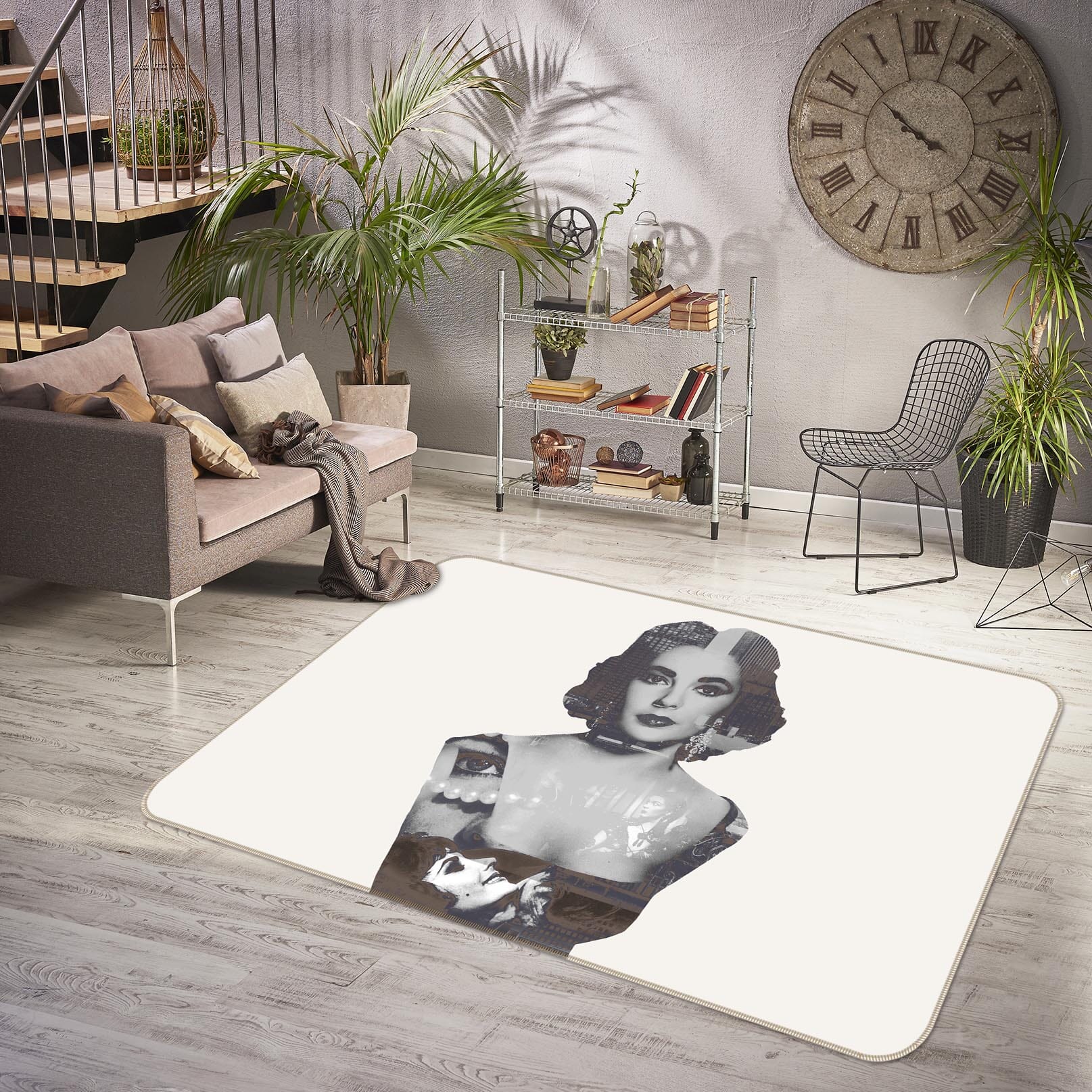 3D Short Hair Girl 1002 Marco Cavazzana Rug Non Slip Rug Mat Mat AJ Creativity Home 