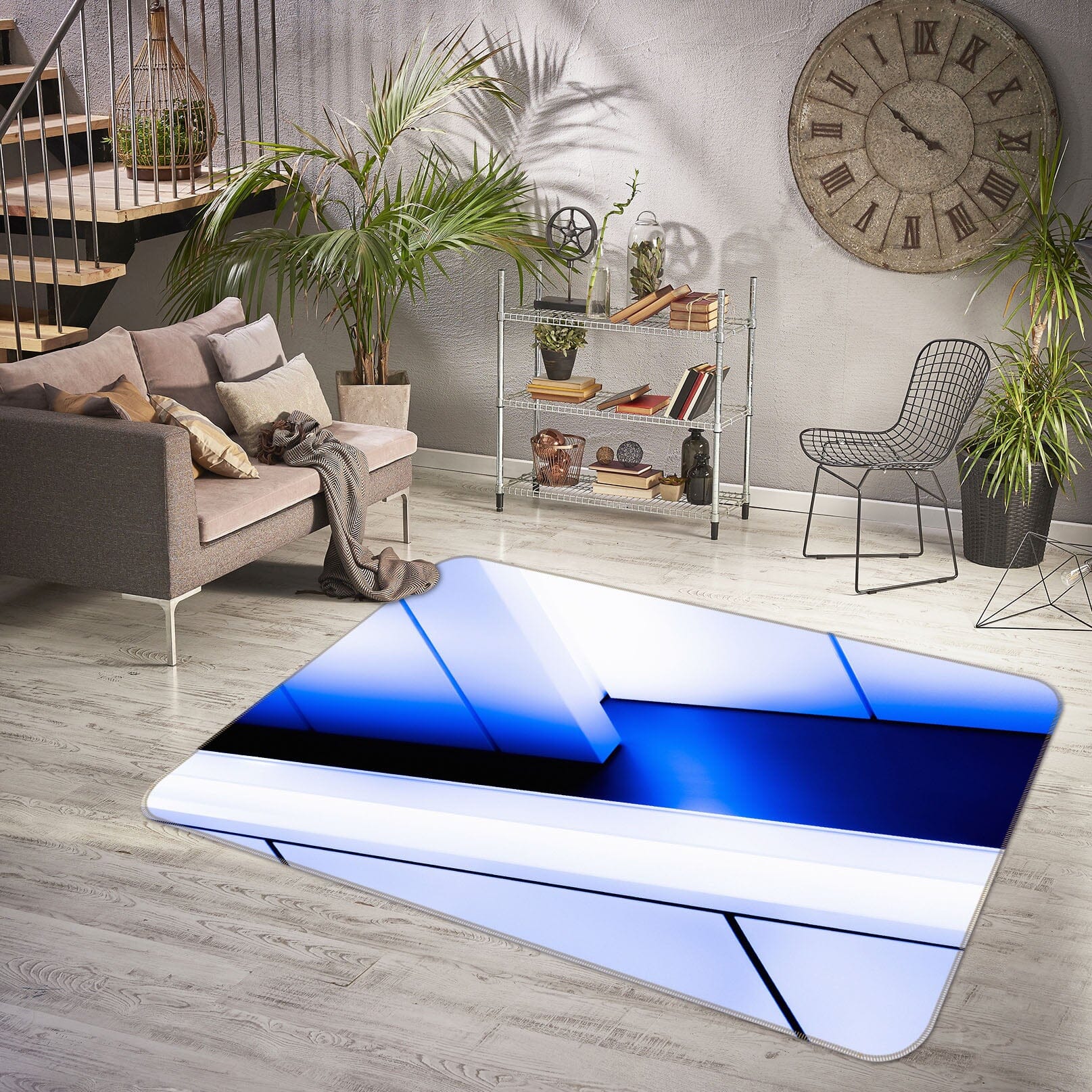 3D Modern Blue 1016 Noirblanc777 Rug Non Slip Rug Mat Mat AJ Creativity Home 