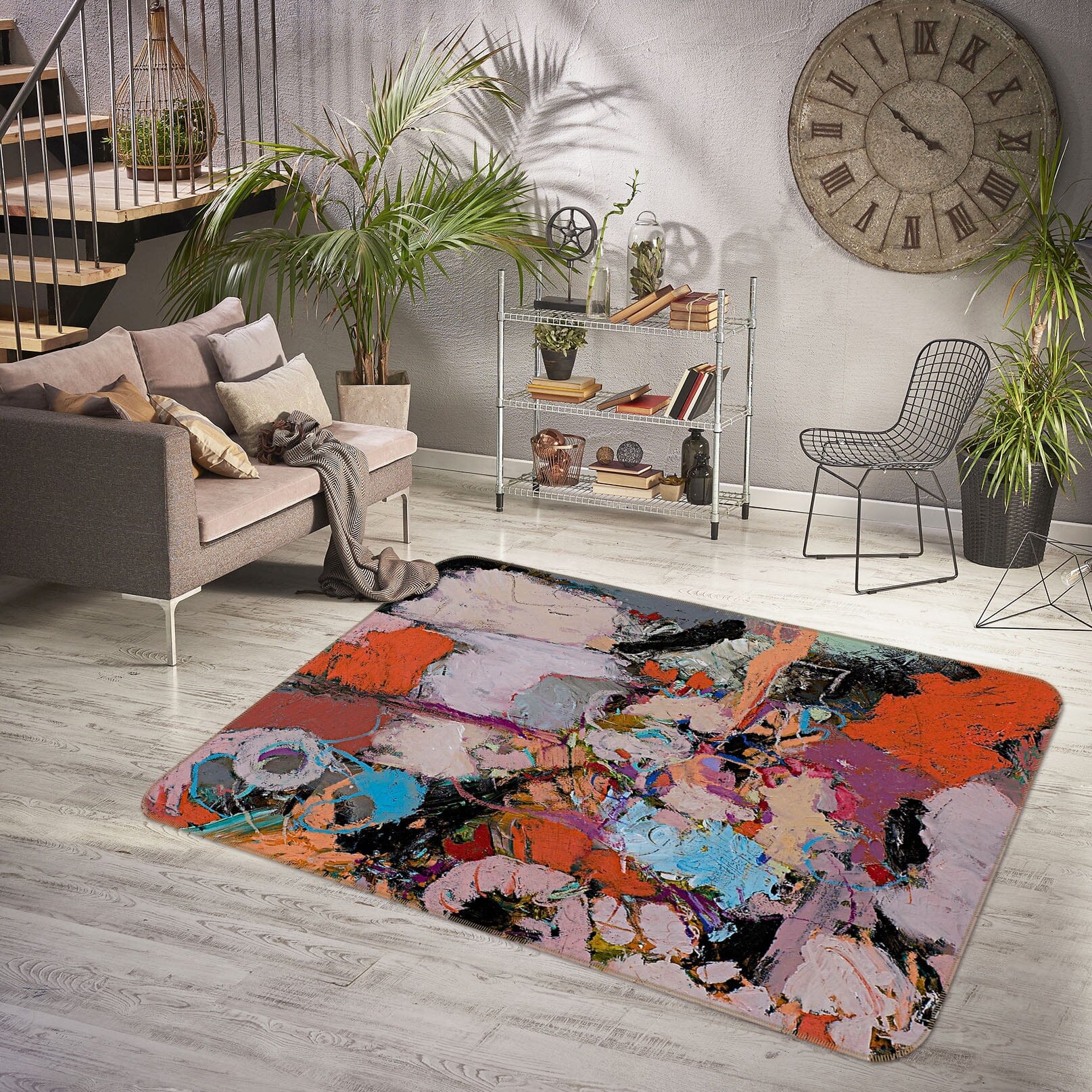 3D Color Graffiti 1007 Allan P. Friedlander Rug Non Slip Rug Mat Mat AJ Creativity Home 