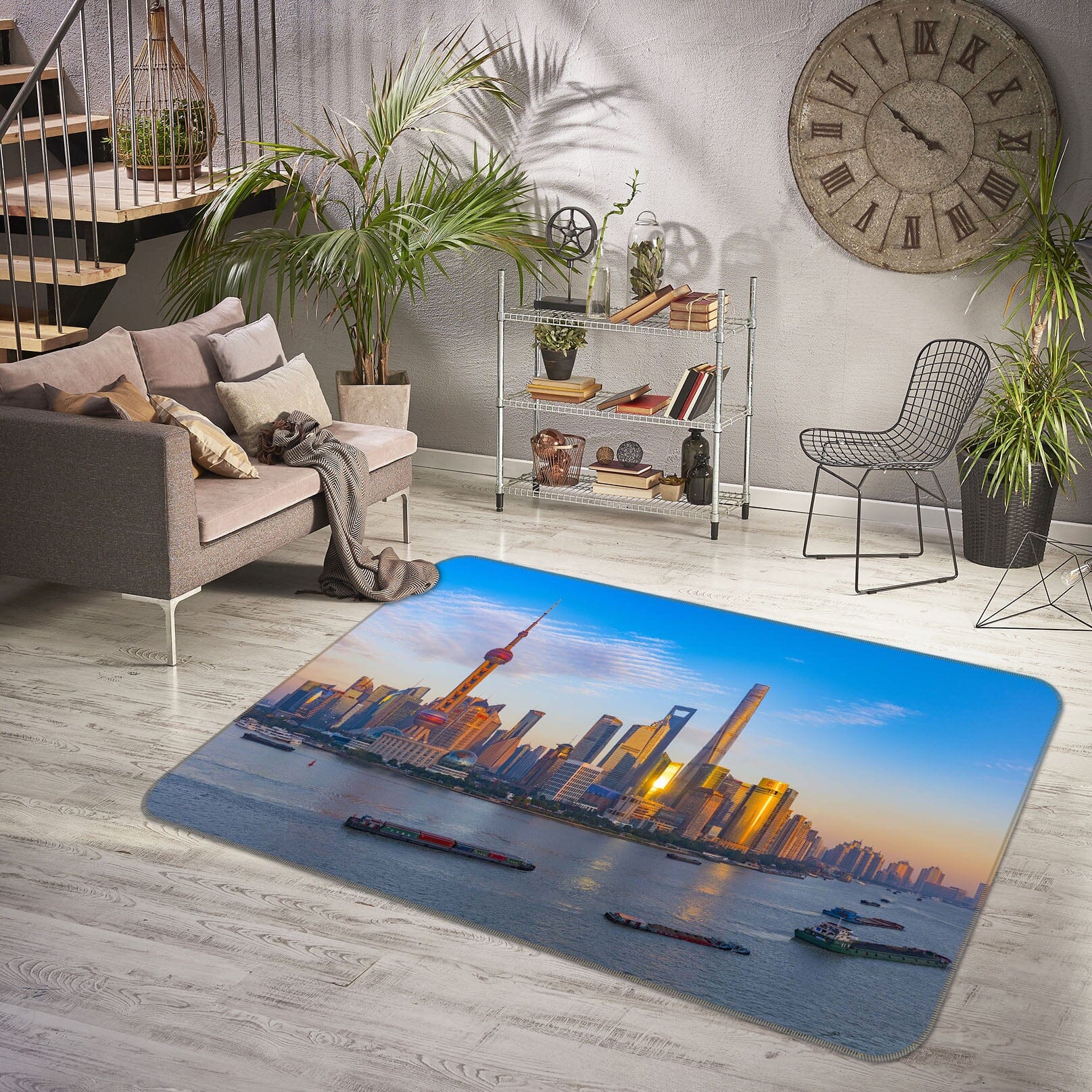 3D Water City 1185 Marco Carmassi Rug Non Slip Rug Mat Mat AJ Creativity Home 