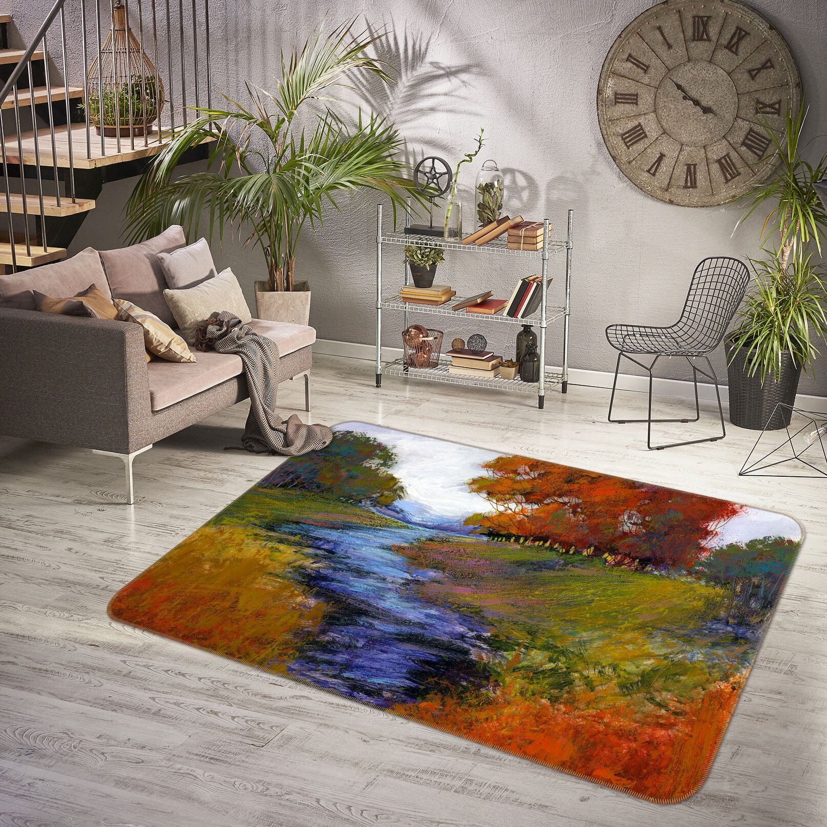 3D Clear River 1044 Michael Tienhaara Rug Non Slip Rug Mat Mat AJ Creativity Home 