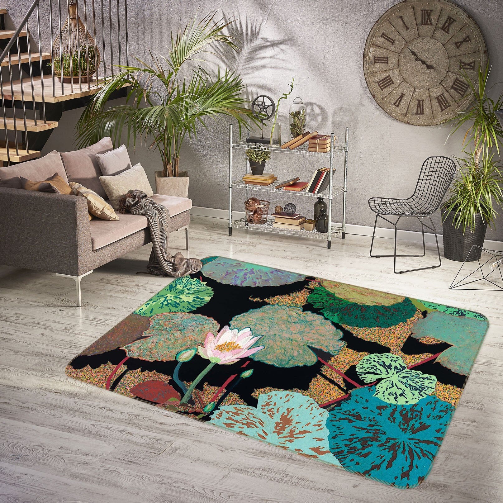 3D Pink Lotus 1120 Allan P. Friedlander Rug Non Slip Rug Mat Mat AJ Creativity Home 